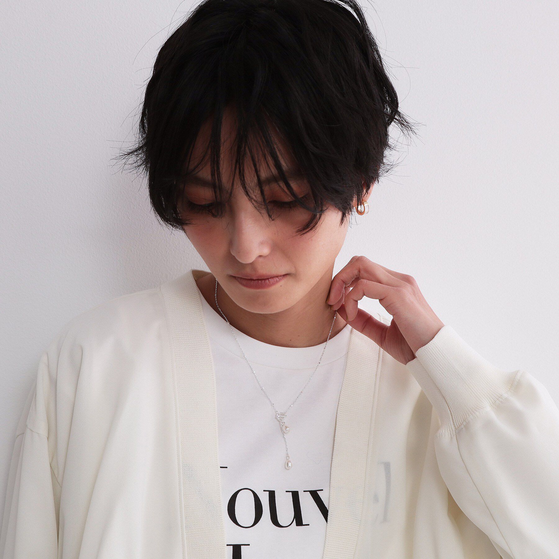 OPAQUE.CLIP「パール調デザインカラー トライアルネックレス」|ネックレス|