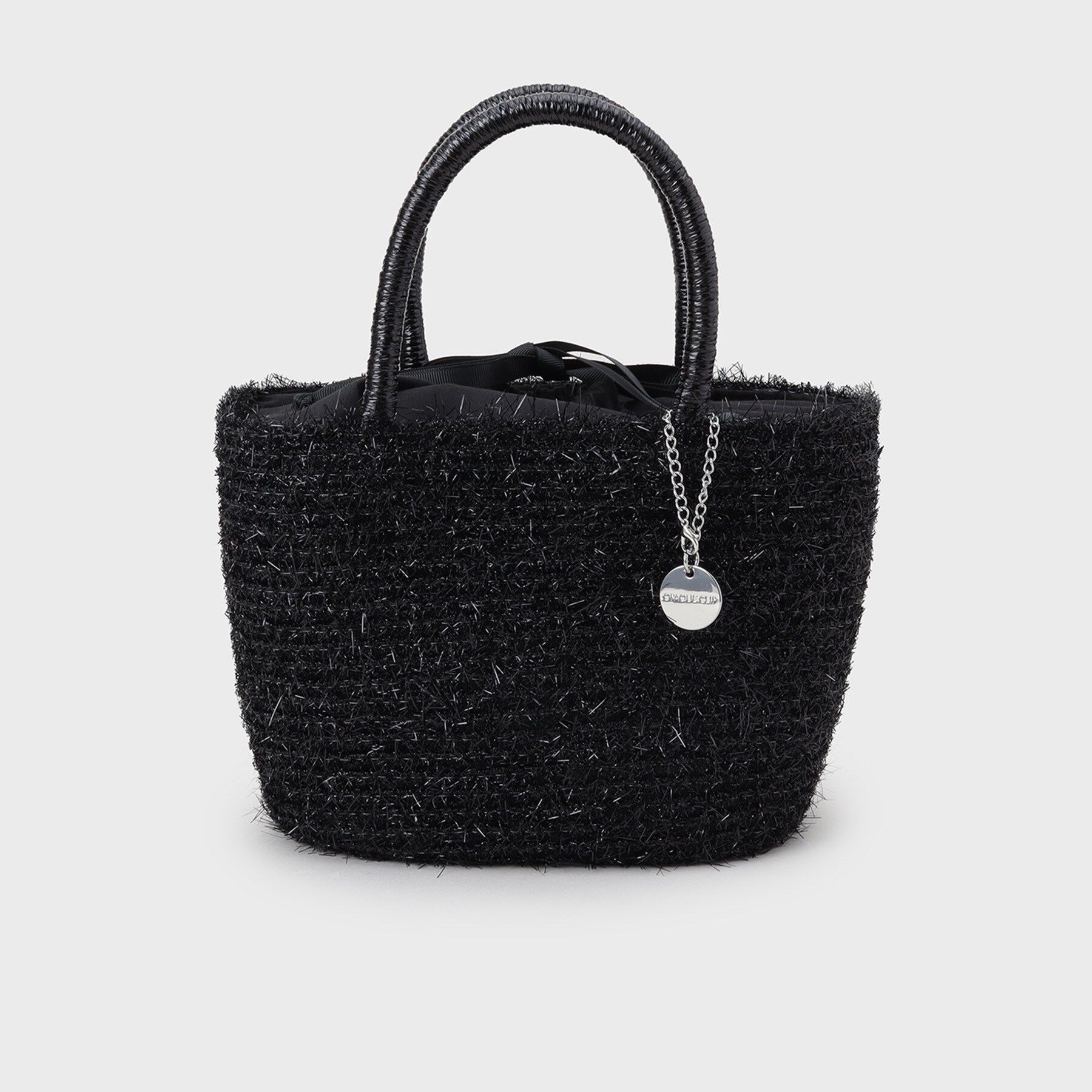 OPAQUE.CLIP「ラメバスケット調ミドルバッグ」|ハンドバッグ|