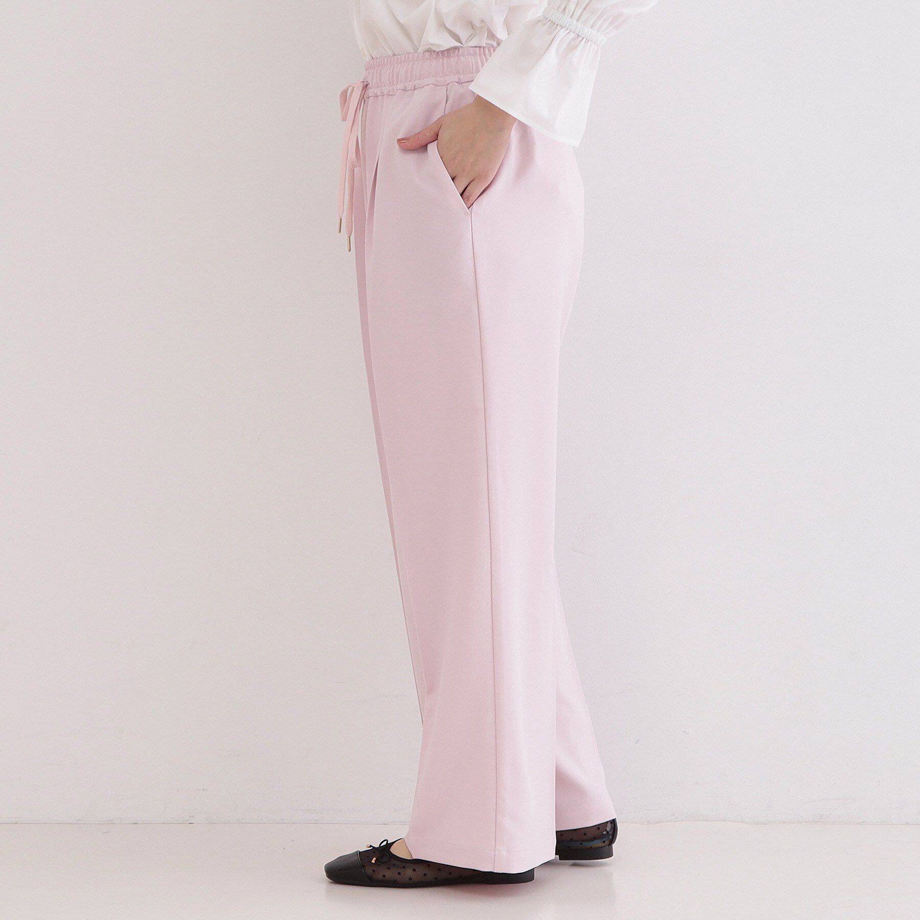 OPAQUE.CLIP「美脚ストレッチイージーワイドパンツ【洗濯機OK】」|その他|