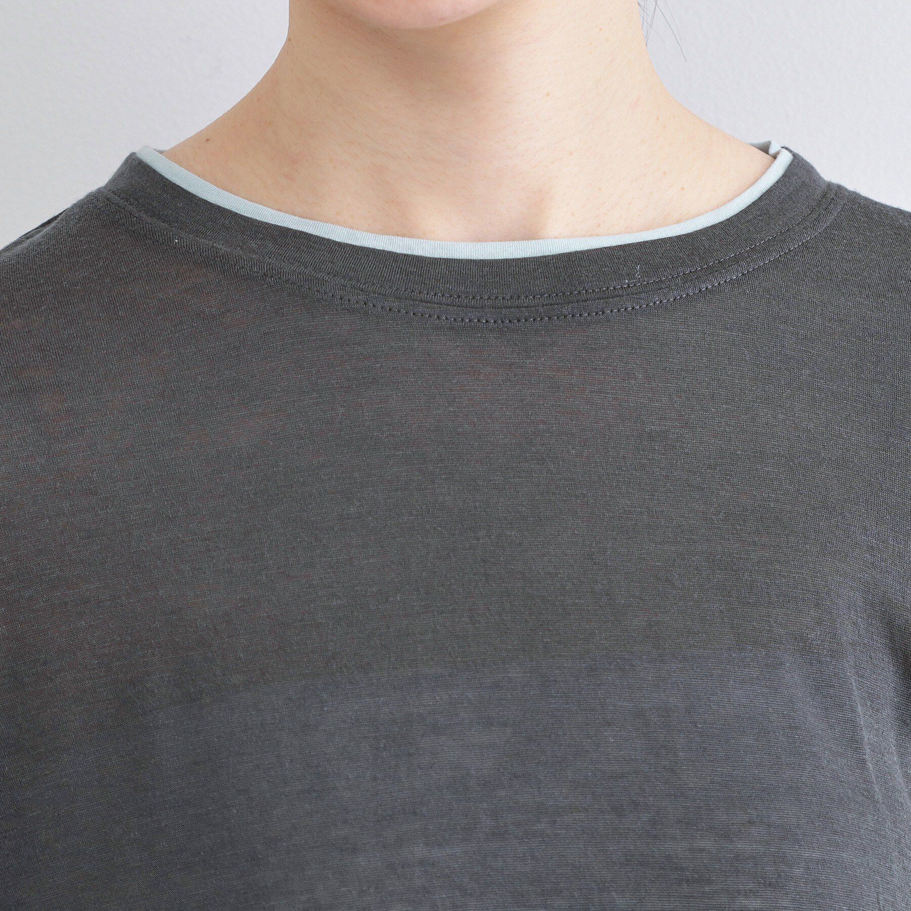 OPAQUE.CLIP「配色レイヤードロングスリーブTシャツ【洗える】」|Tシャツ・カットソー|