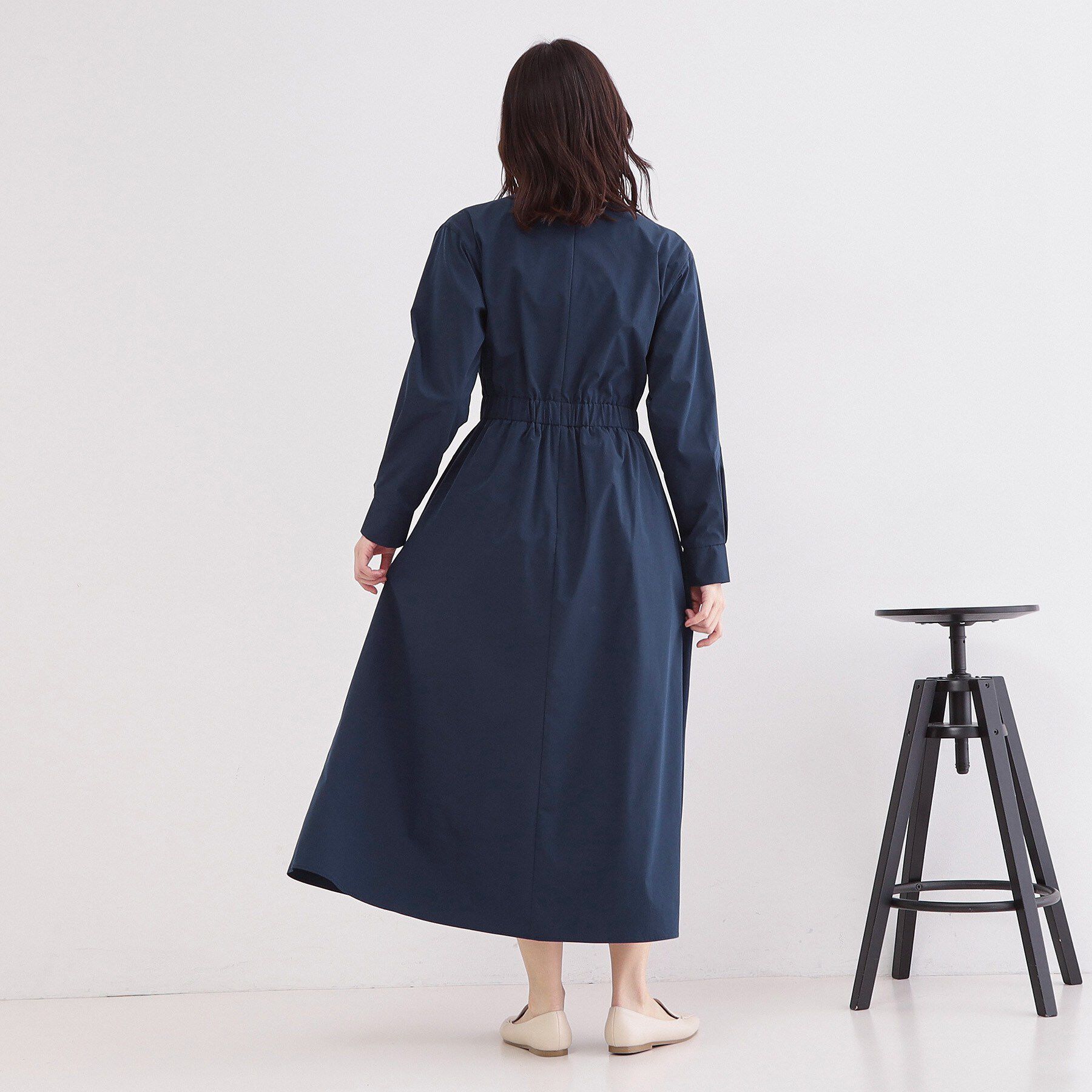 OPAQUE.CLIP「カシュクール風デザインワンピース【洗濯機OK】」|ワンピース|