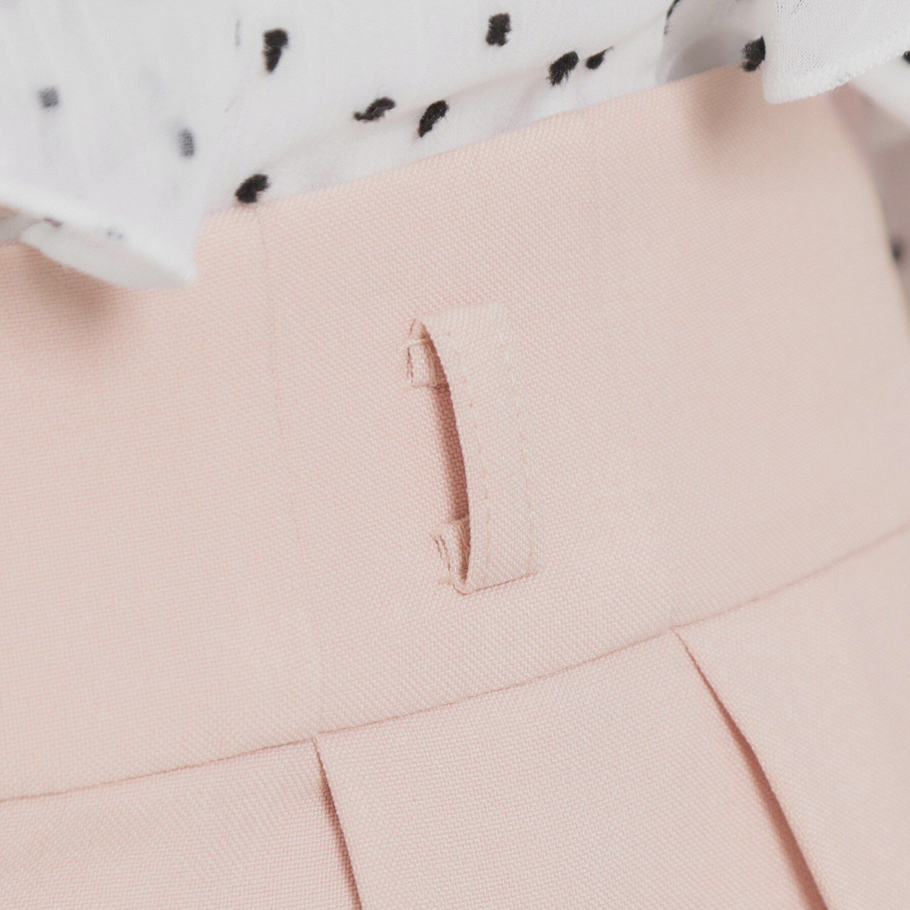 Couture broach「【洗える・S-LL】細リボンデザイン タックワイドパンツ」|その他|