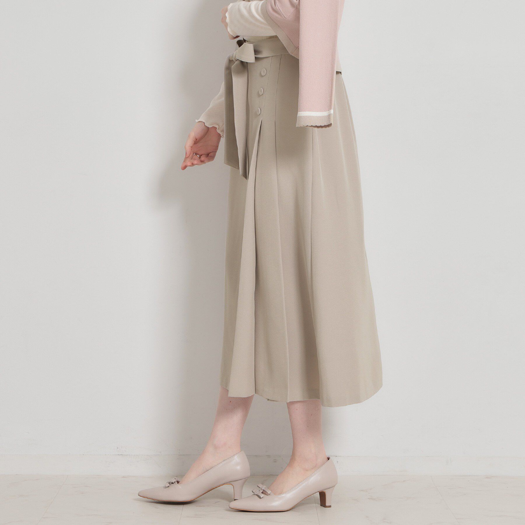 Couture broach「【洗える・通勤】サイドタック ナロースカート」|スカート|