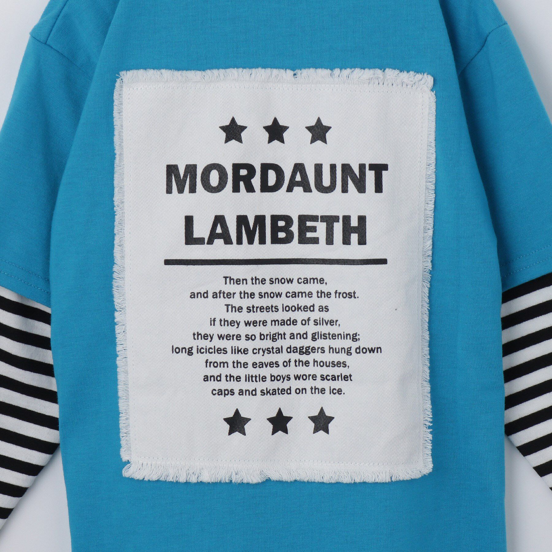 THE SHOP TK「【110－160】レイヤード風デニムアップリケロンTee」|Tシャツ・カットソー|