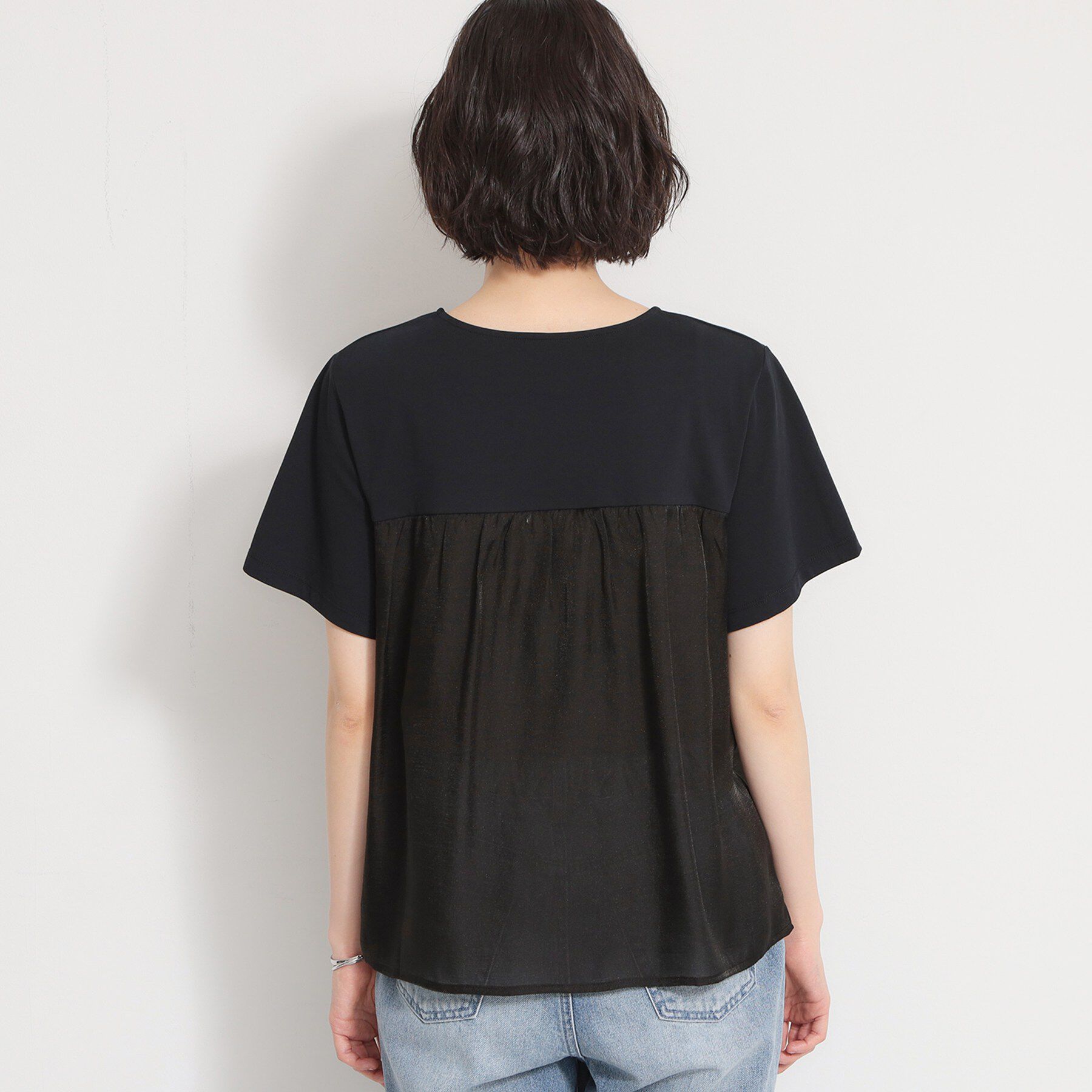 THE SHOP TK「【ひんやり／吸水速乾／UV】ビスチェ風切り替えTシャツ」|Tシャツ・カットソー|