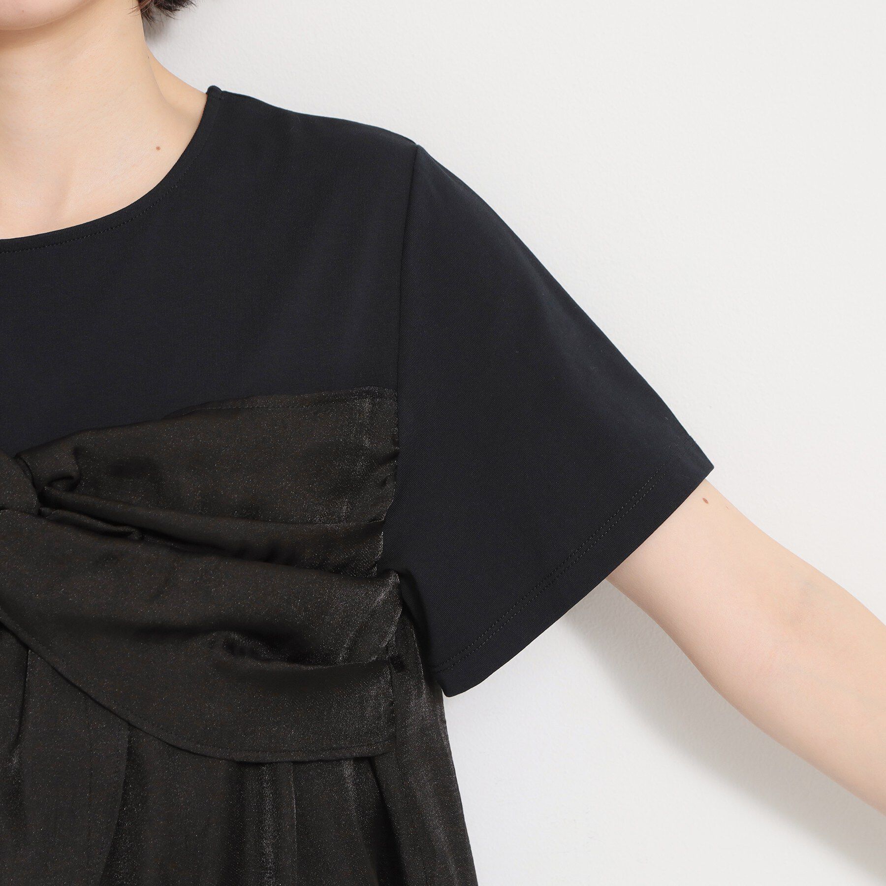 THE SHOP TK「【ひんやり／吸水速乾／UV】ビスチェ風切り替えTシャツ」|Tシャツ・カットソー|