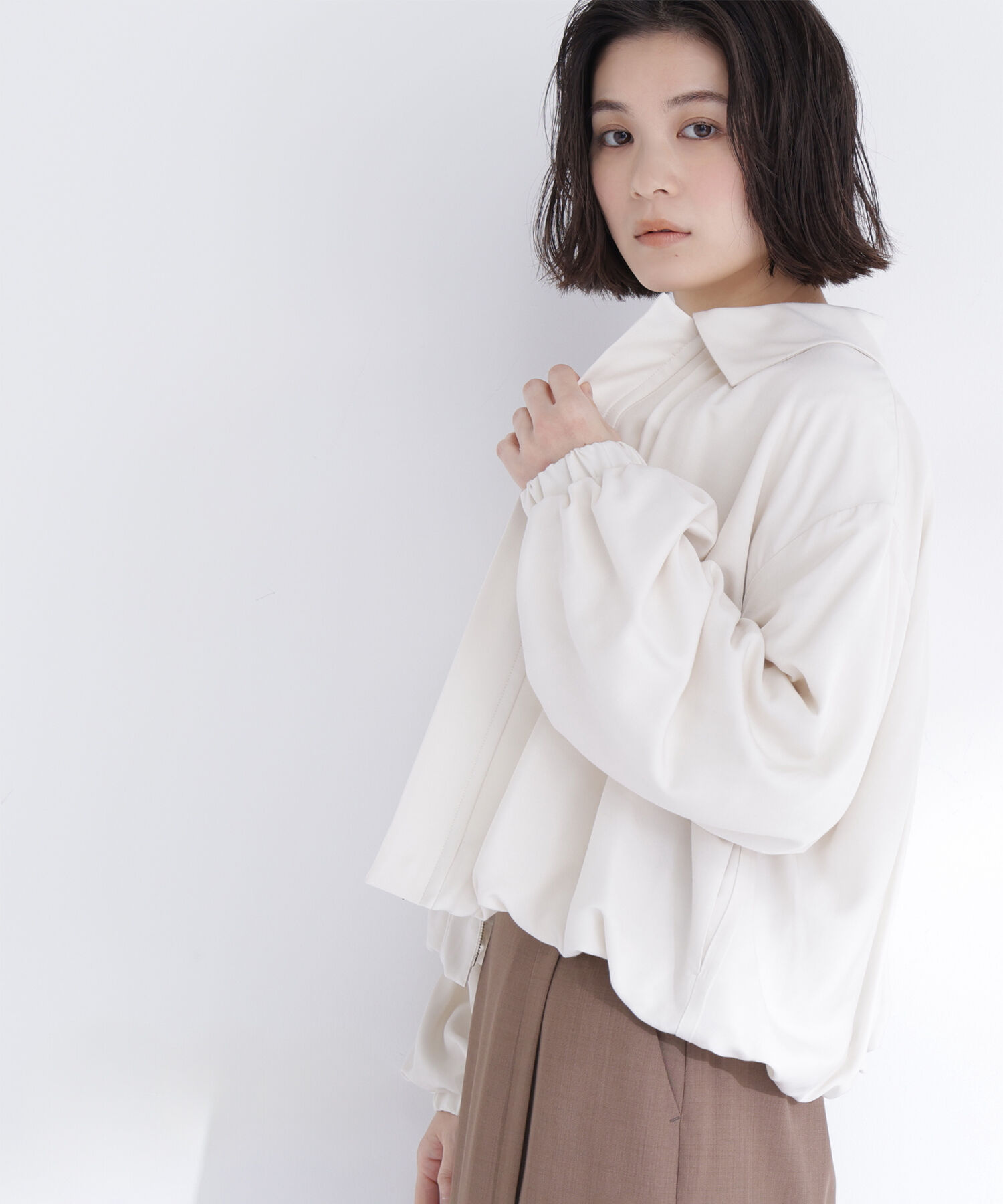  「ステンカラーバルーンブルゾン」|ブルゾン・スタジャン|