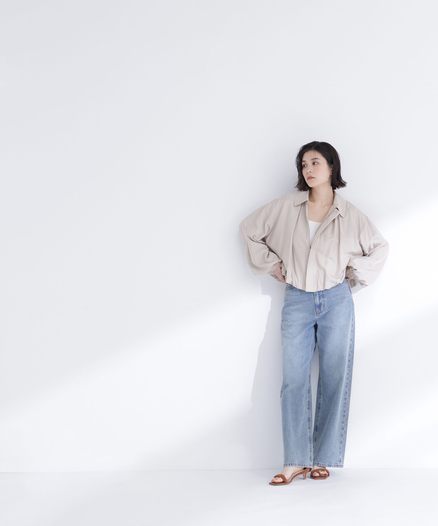  「ステンカラーバルーンブルゾン」|ブルゾン・スタジャン|