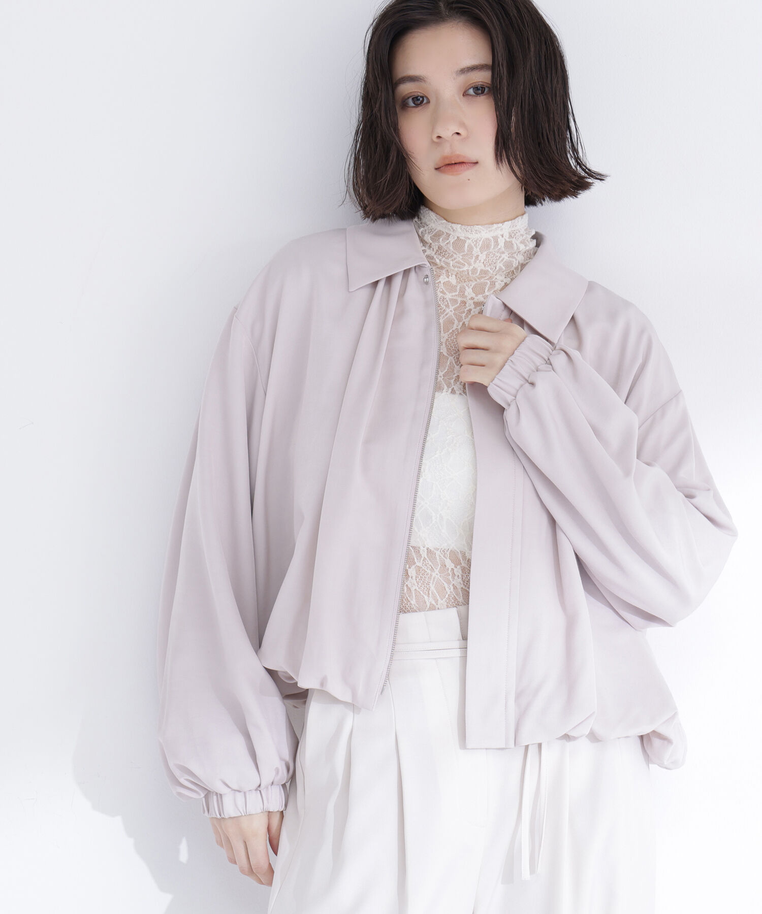  「ステンカラーバルーンブルゾン」|ブルゾン・スタジャン|