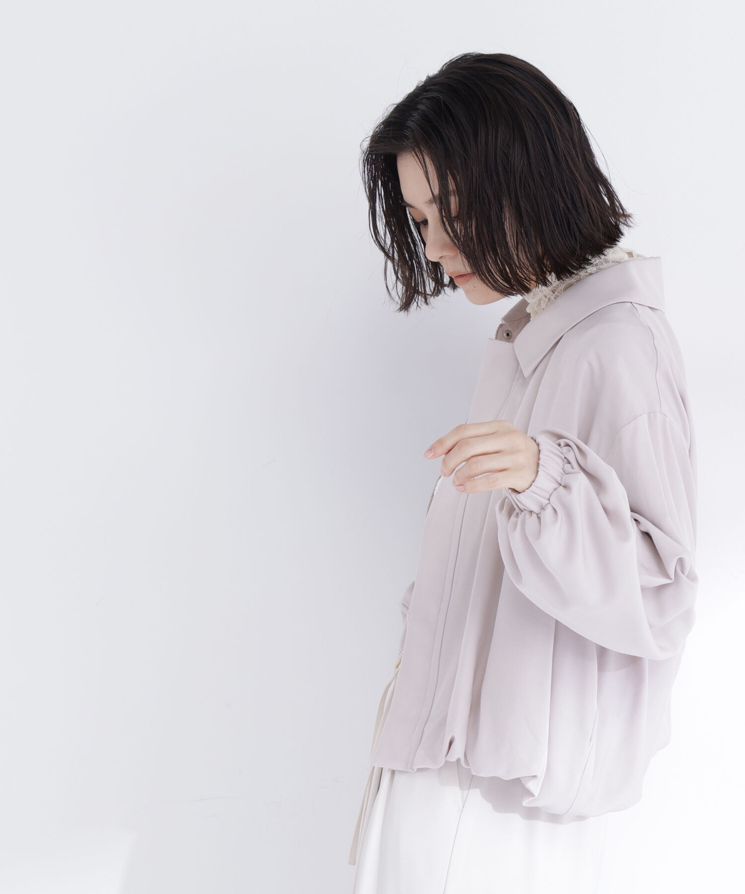  「ステンカラーバルーンブルゾン」|ブルゾン・スタジャン|