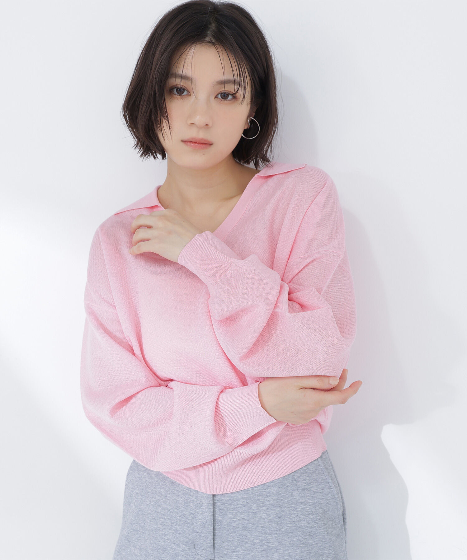  「スキッパーフォルムニット」|ニット・セーター|