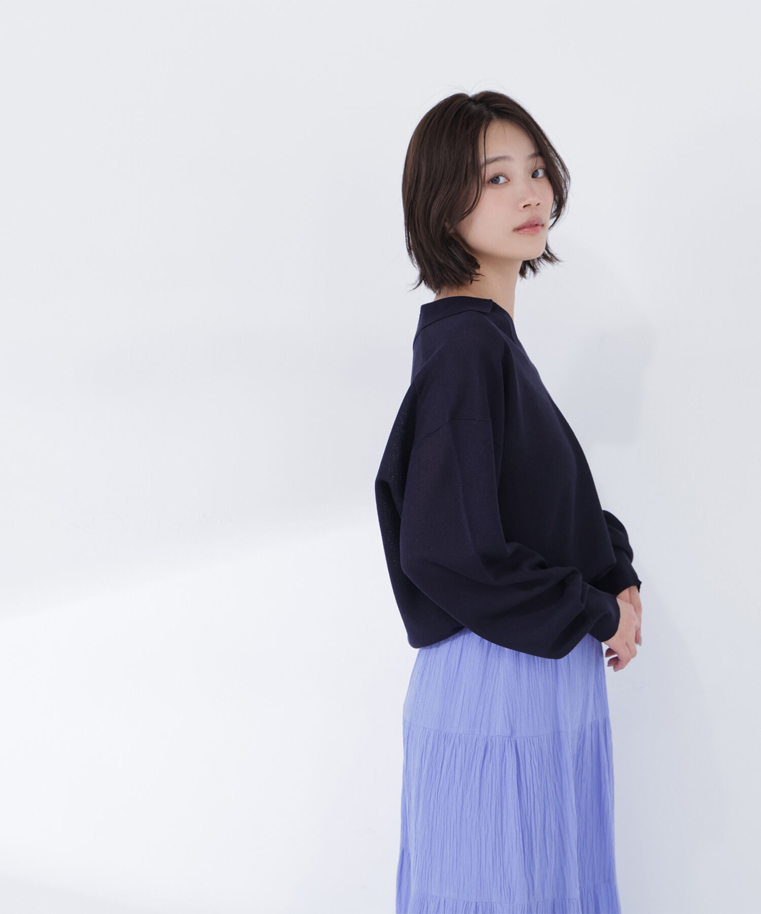  「スキッパーフォルムニット」|ニット・セーター|