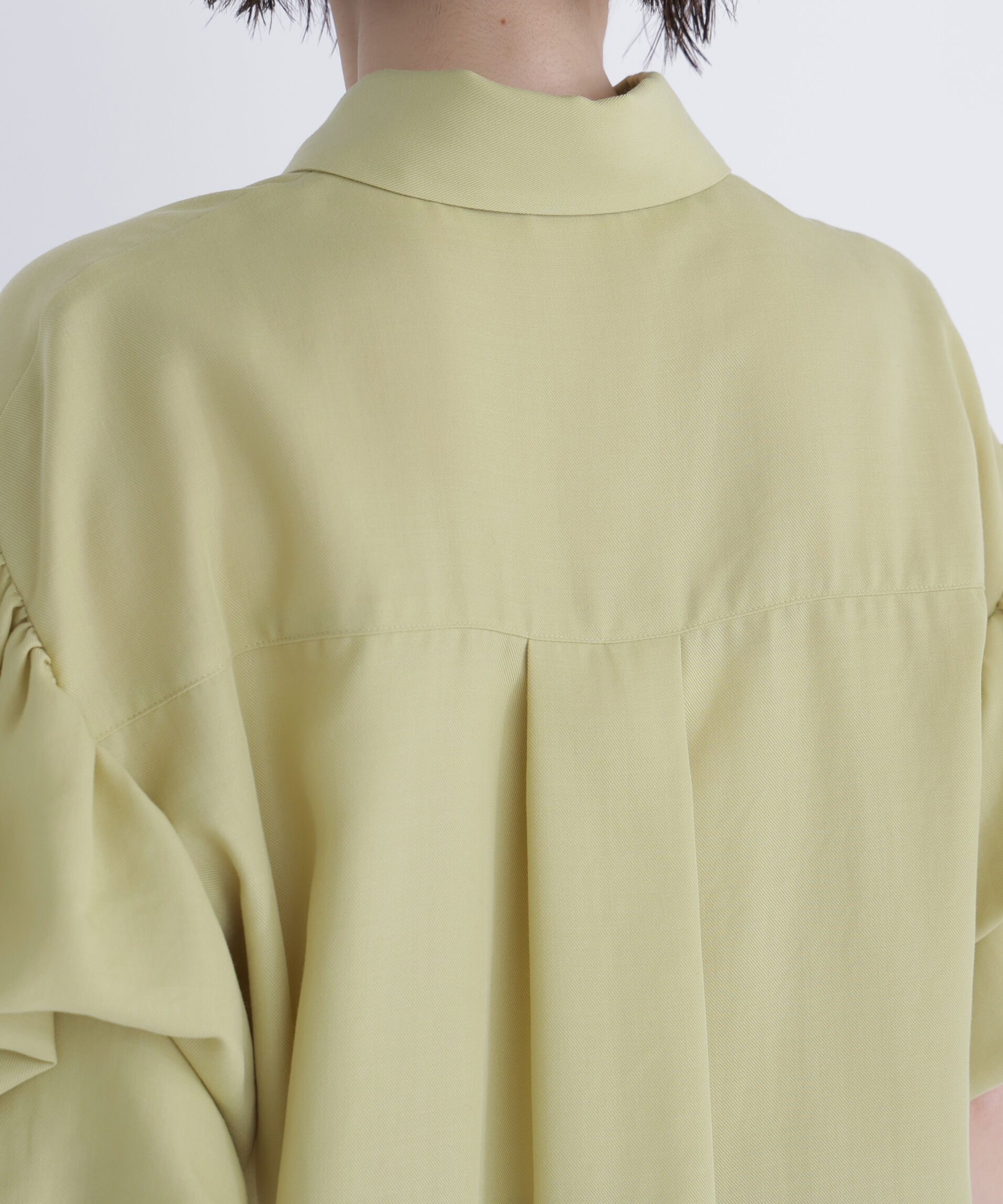  「ギャザーバルーンスリーブシャツ」|シャツ・ブラウス|