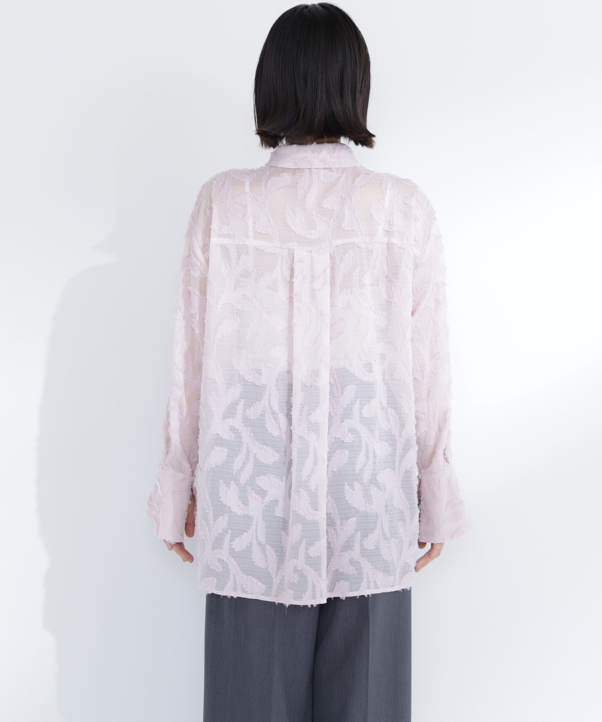  「カットジャガードシアーシャツ」|シャツ・ブラウス|