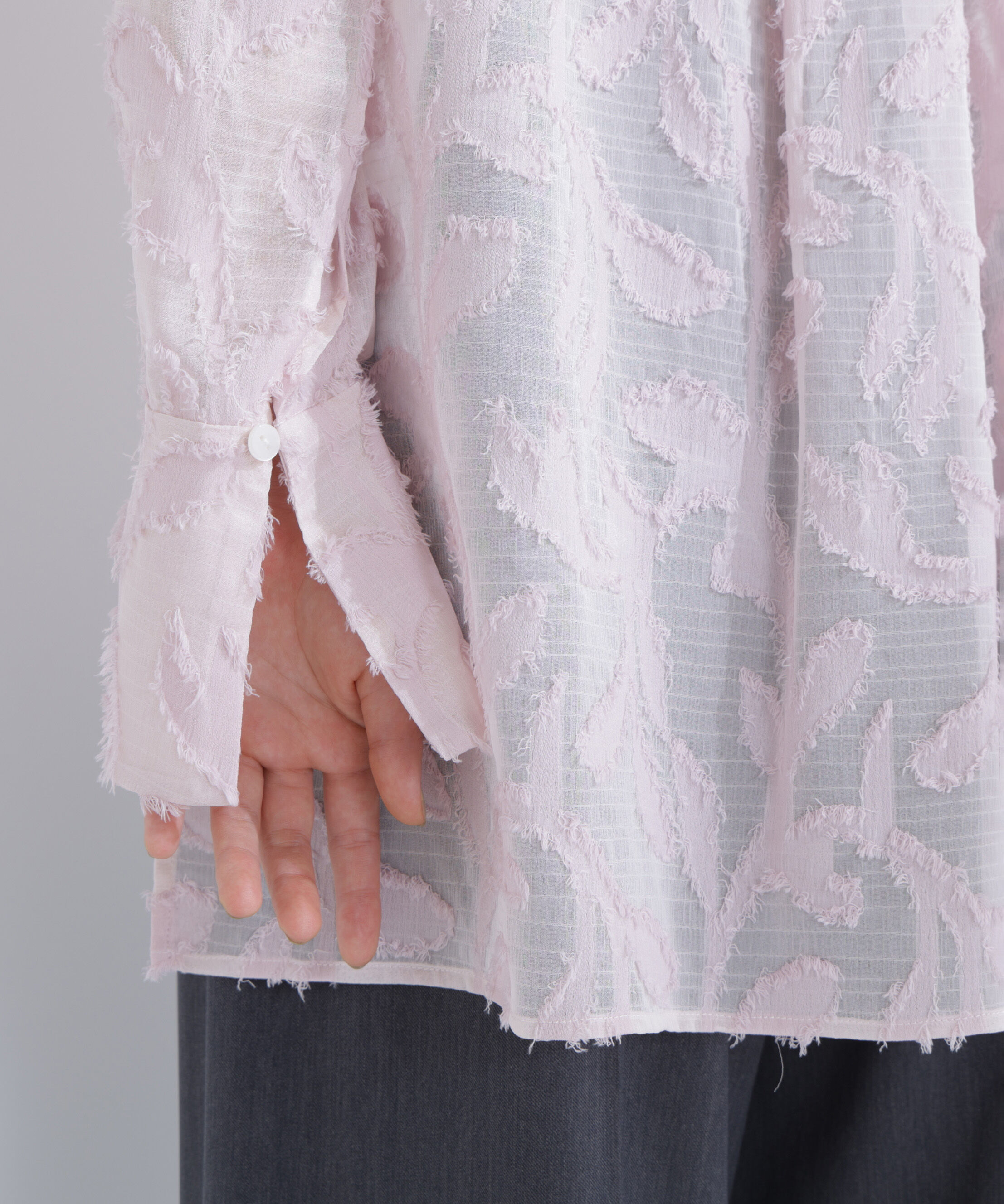  「カットジャガードシアーシャツ」|シャツ・ブラウス|