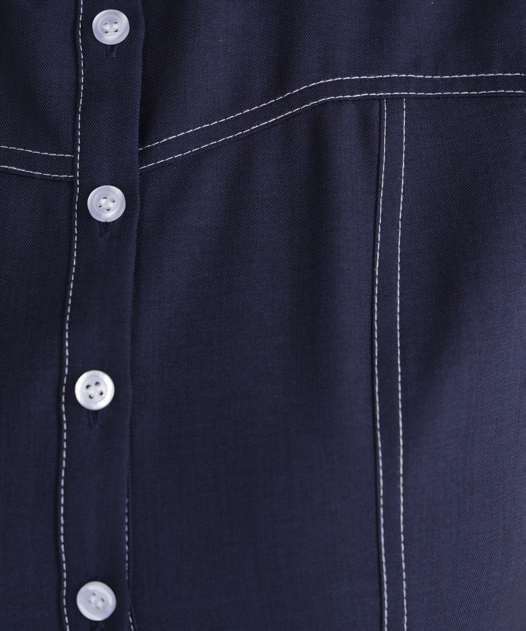  「襟付きバイカラーステッチワンピース」|ワンピース|