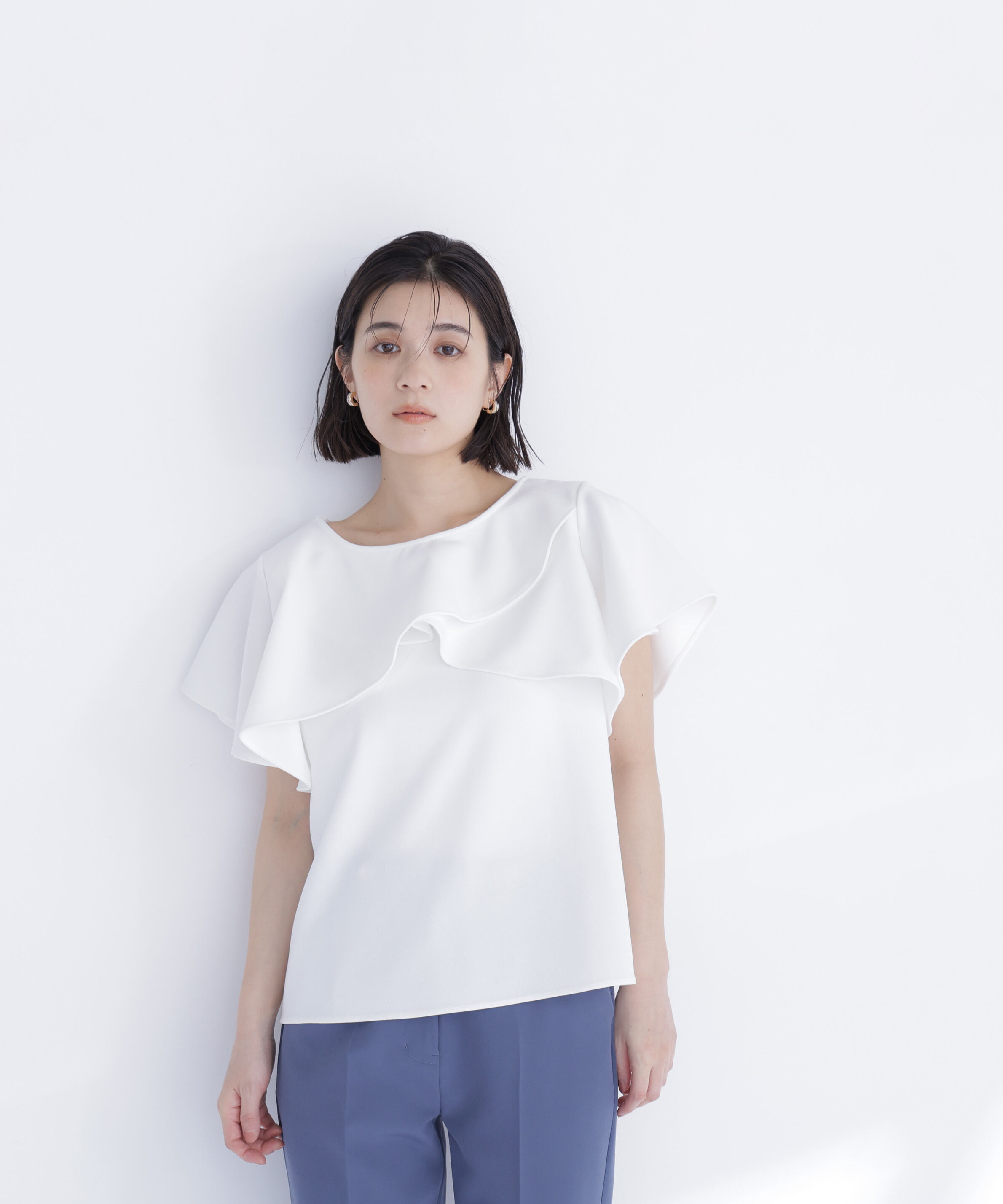  「カットジョーゼットトップス」|Tシャツ・カットソー|