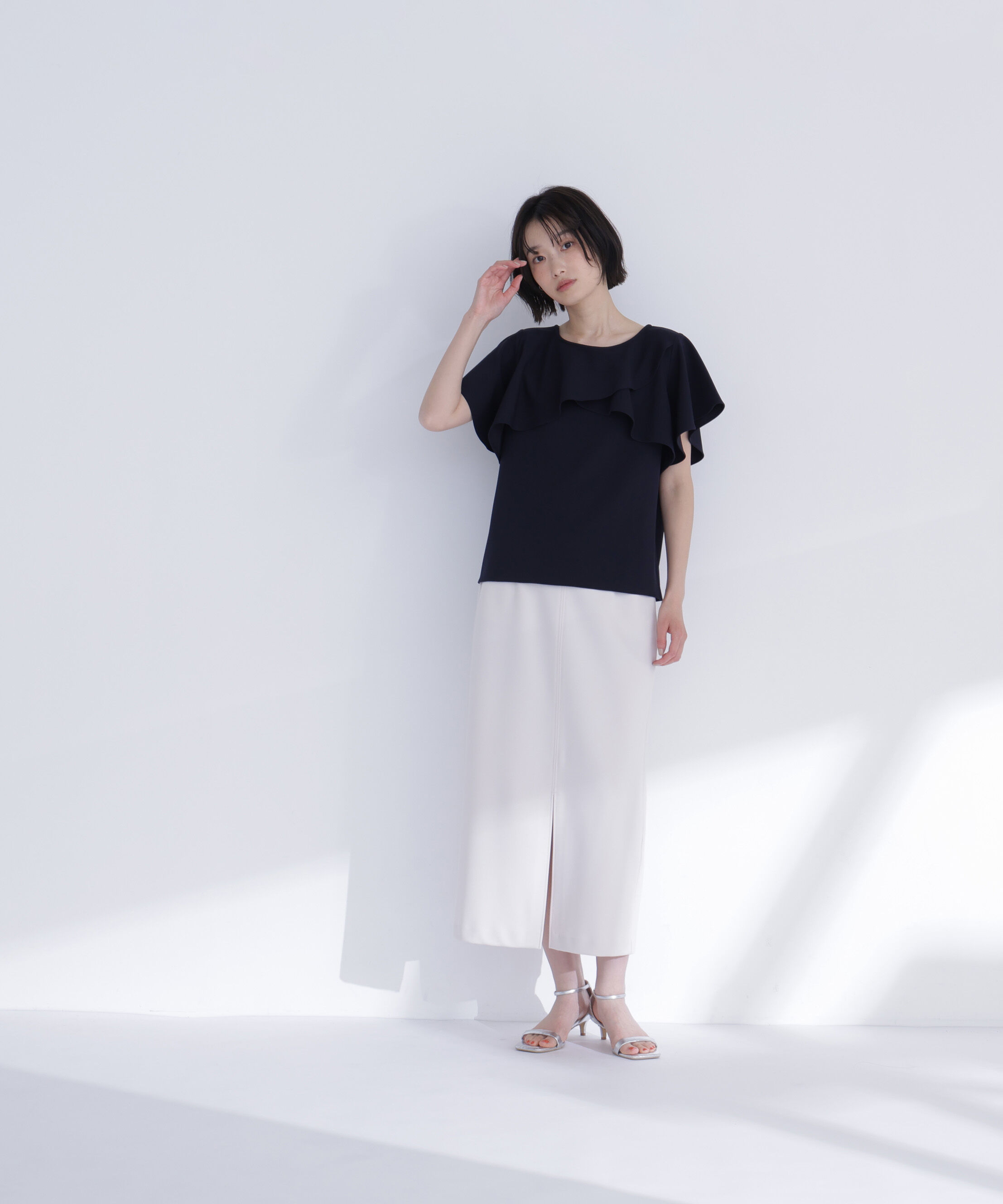  「カットジョーゼットトップス」|Tシャツ・カットソー|