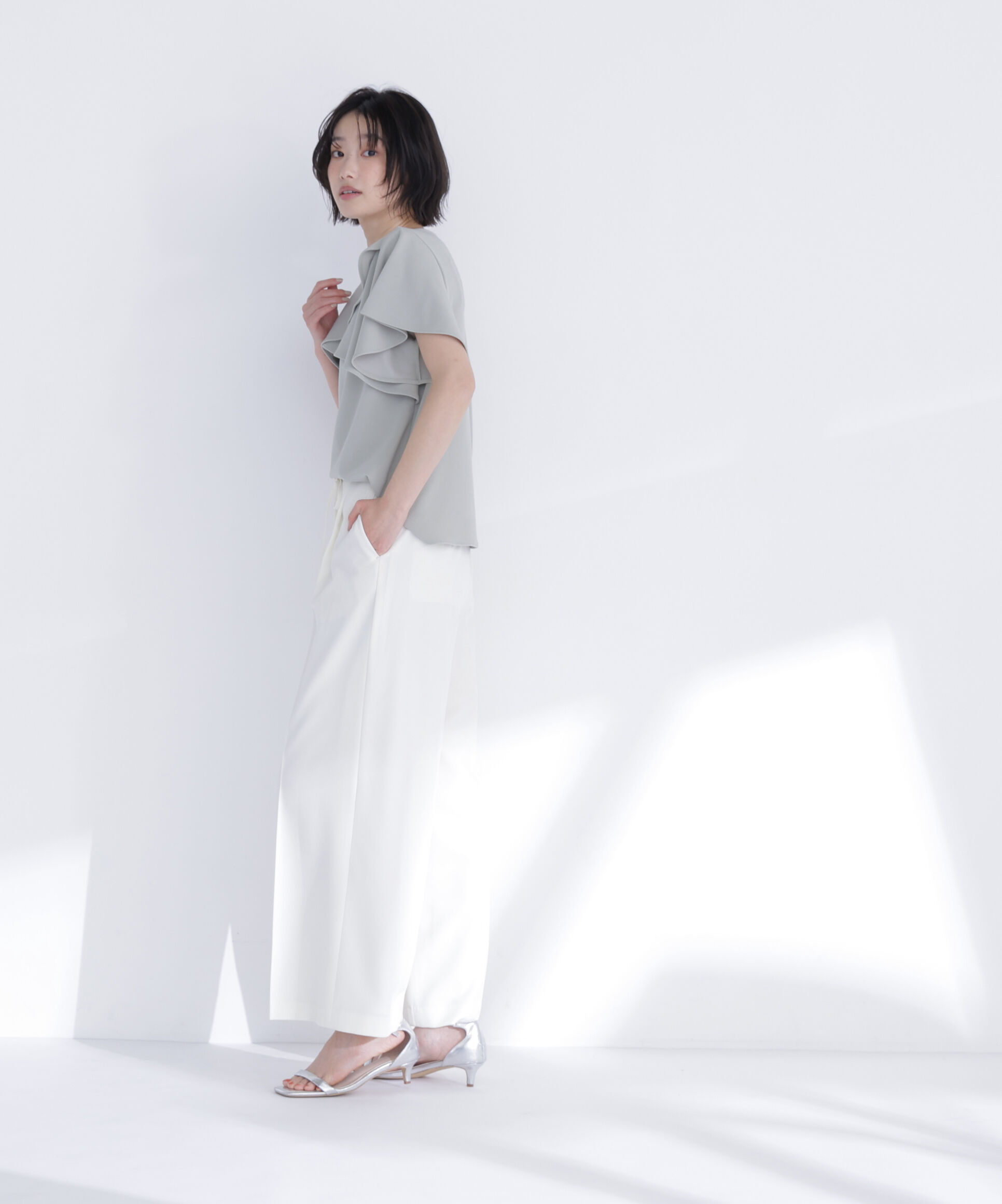  「カットジョーゼットトップス」|Tシャツ・カットソー|