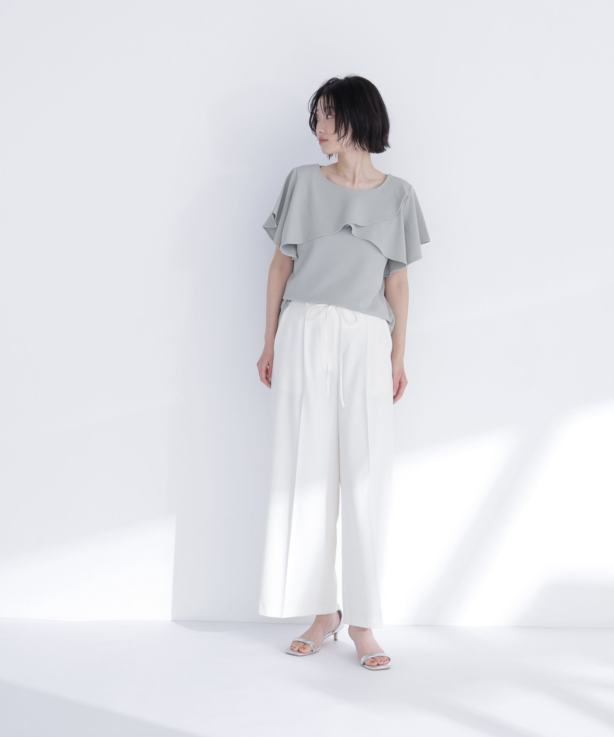  「カットジョーゼットトップス」|Tシャツ・カットソー|