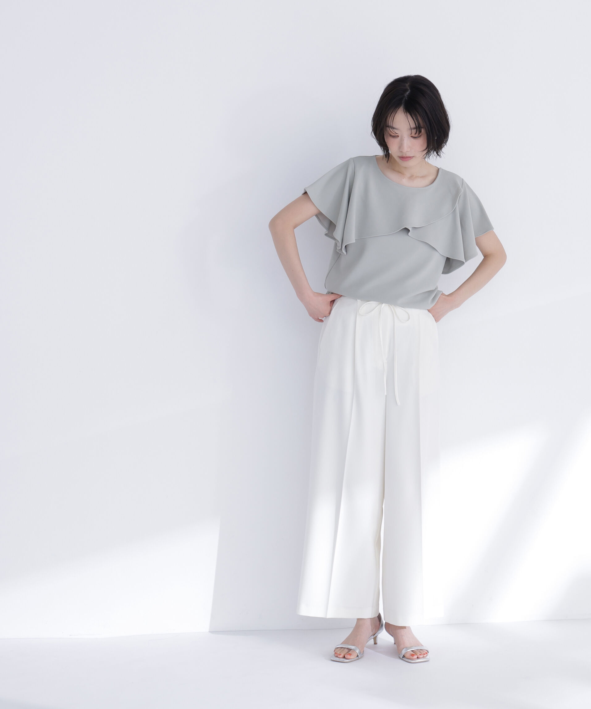  「カットジョーゼットトップス」|Tシャツ・カットソー|