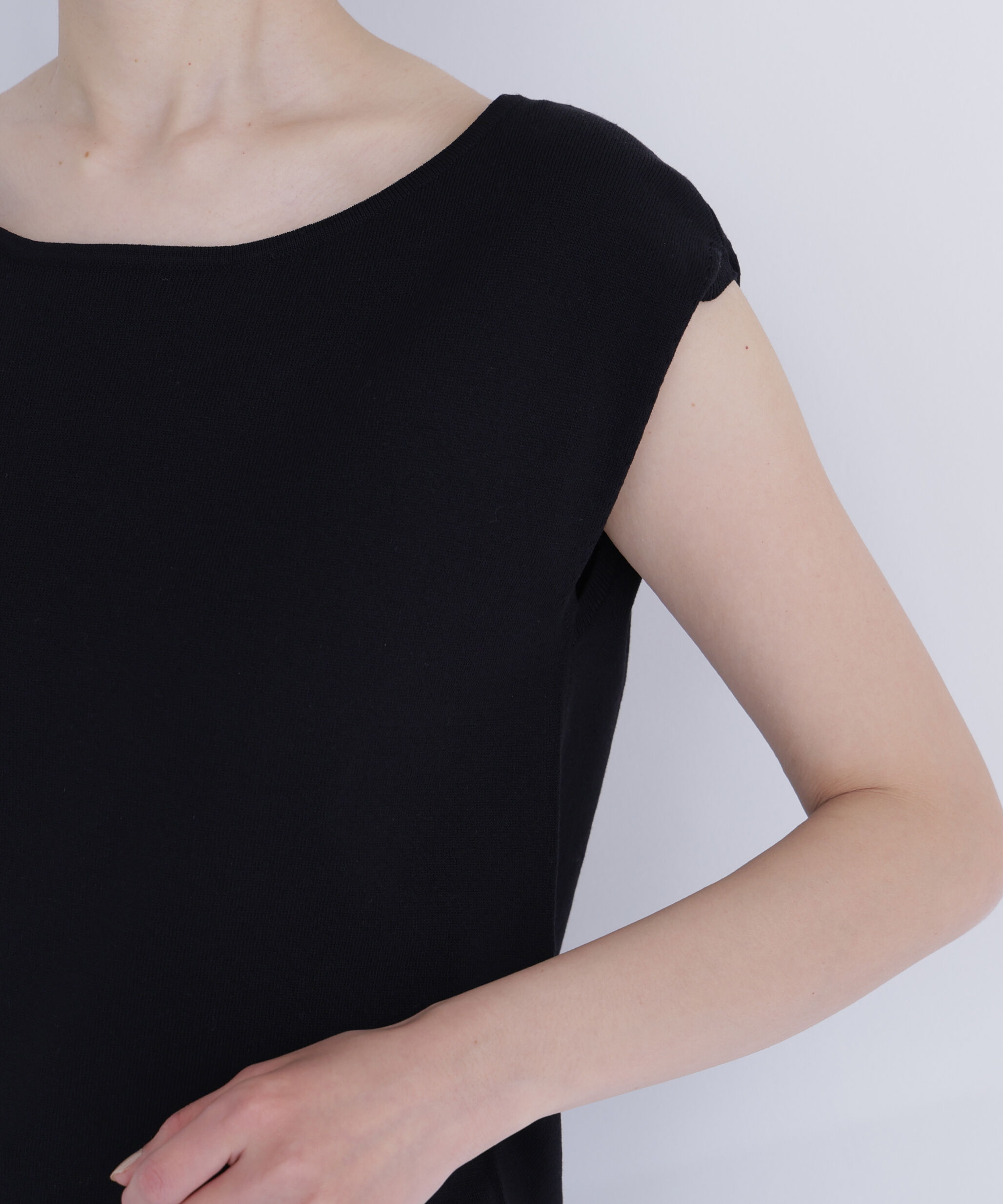  「ドットスカーフ付ニット」|ニット・セーター|