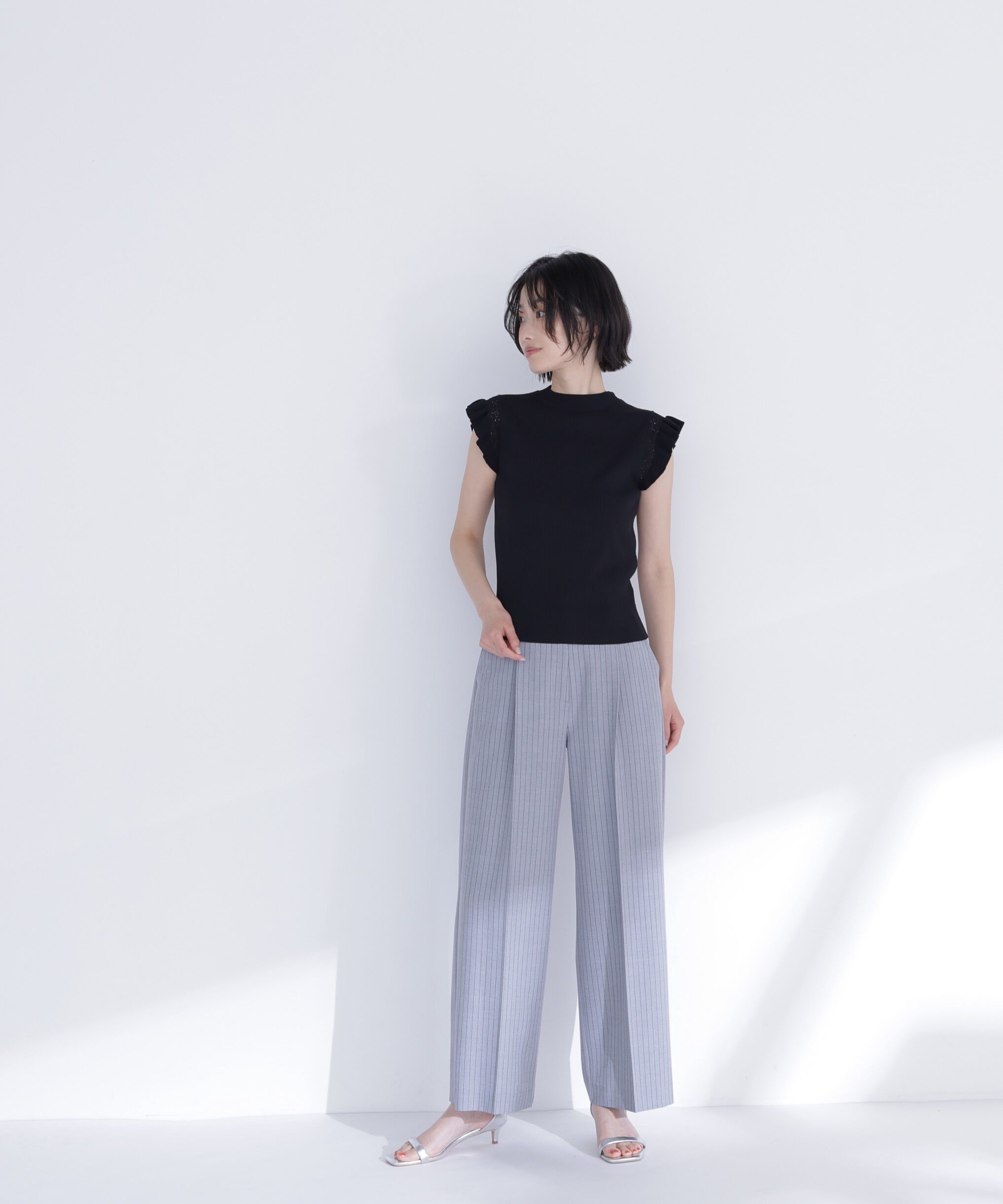  「アイレットフリルニット」|ニット・セーター|