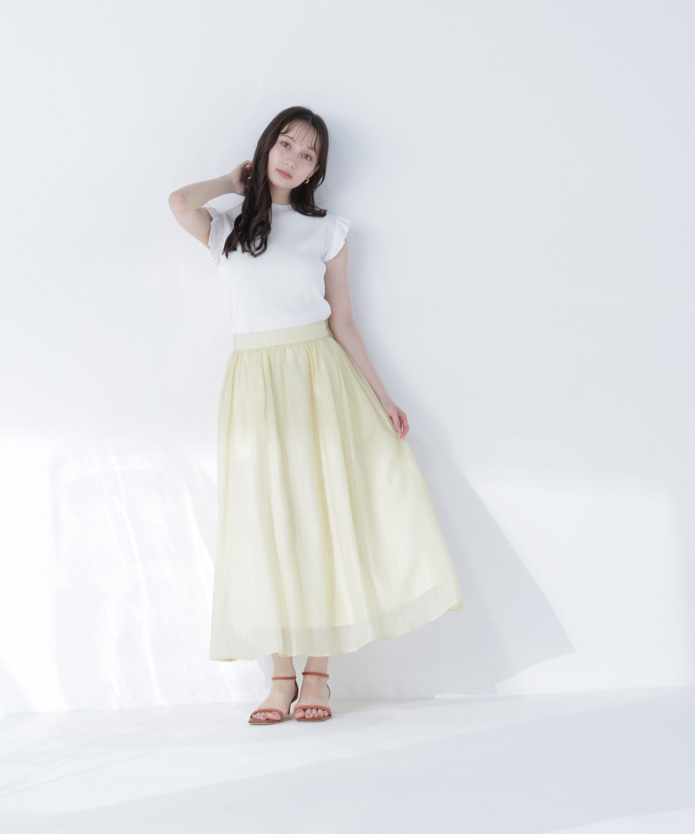  「アイレットフリルニット」|ニット・セーター|