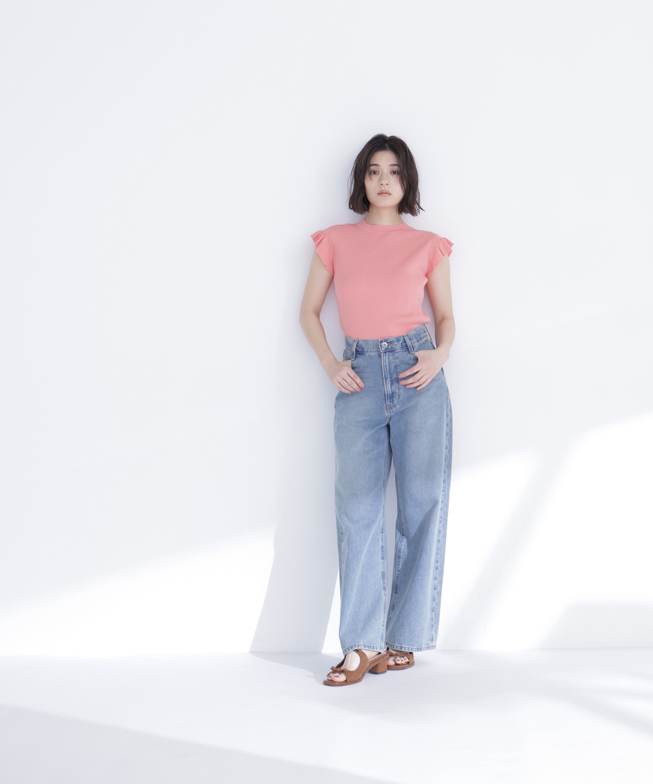  「アイレットフリルニット」|ニット・セーター|