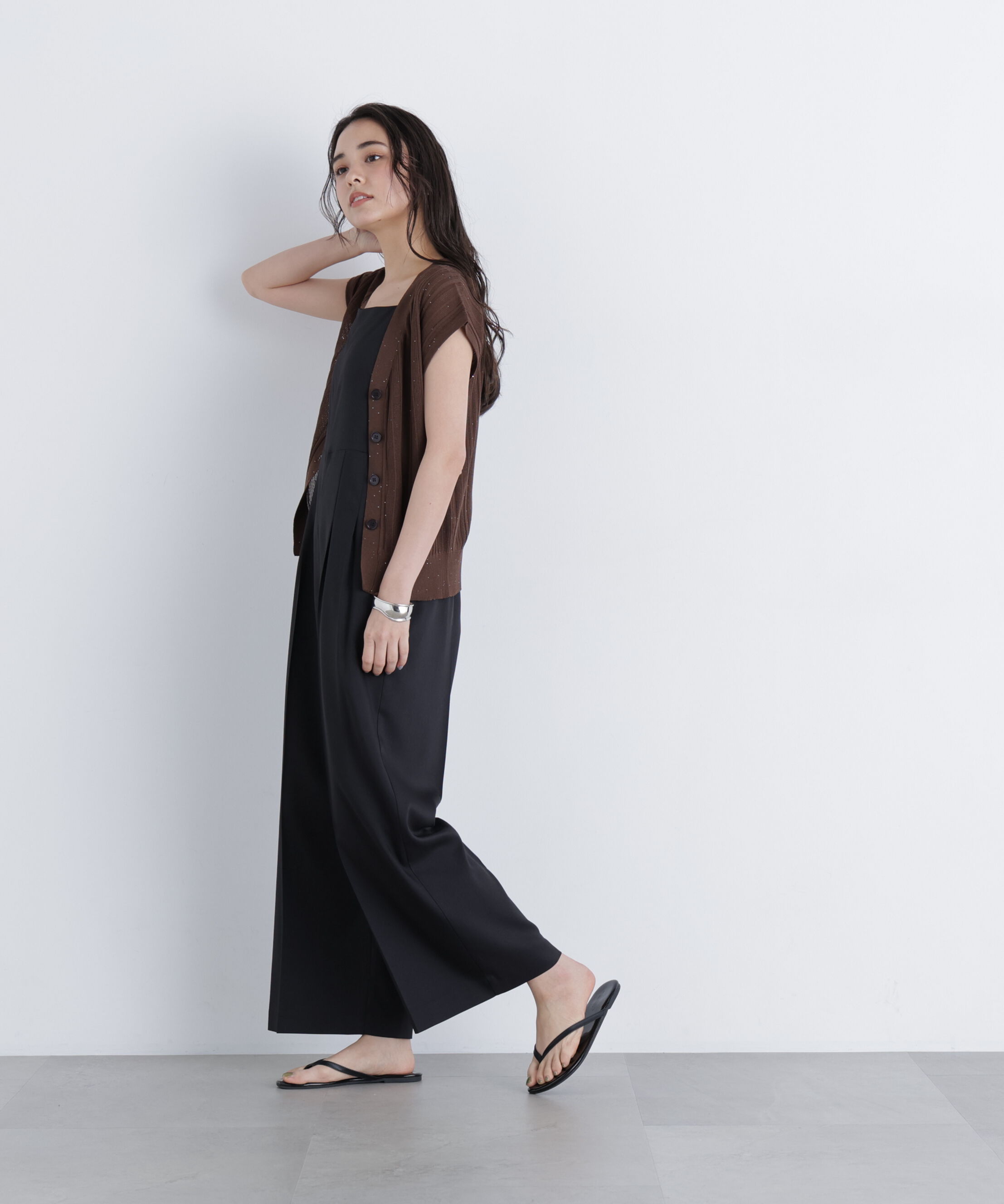  「スパンコールシアーニット」|ニット・セーター|