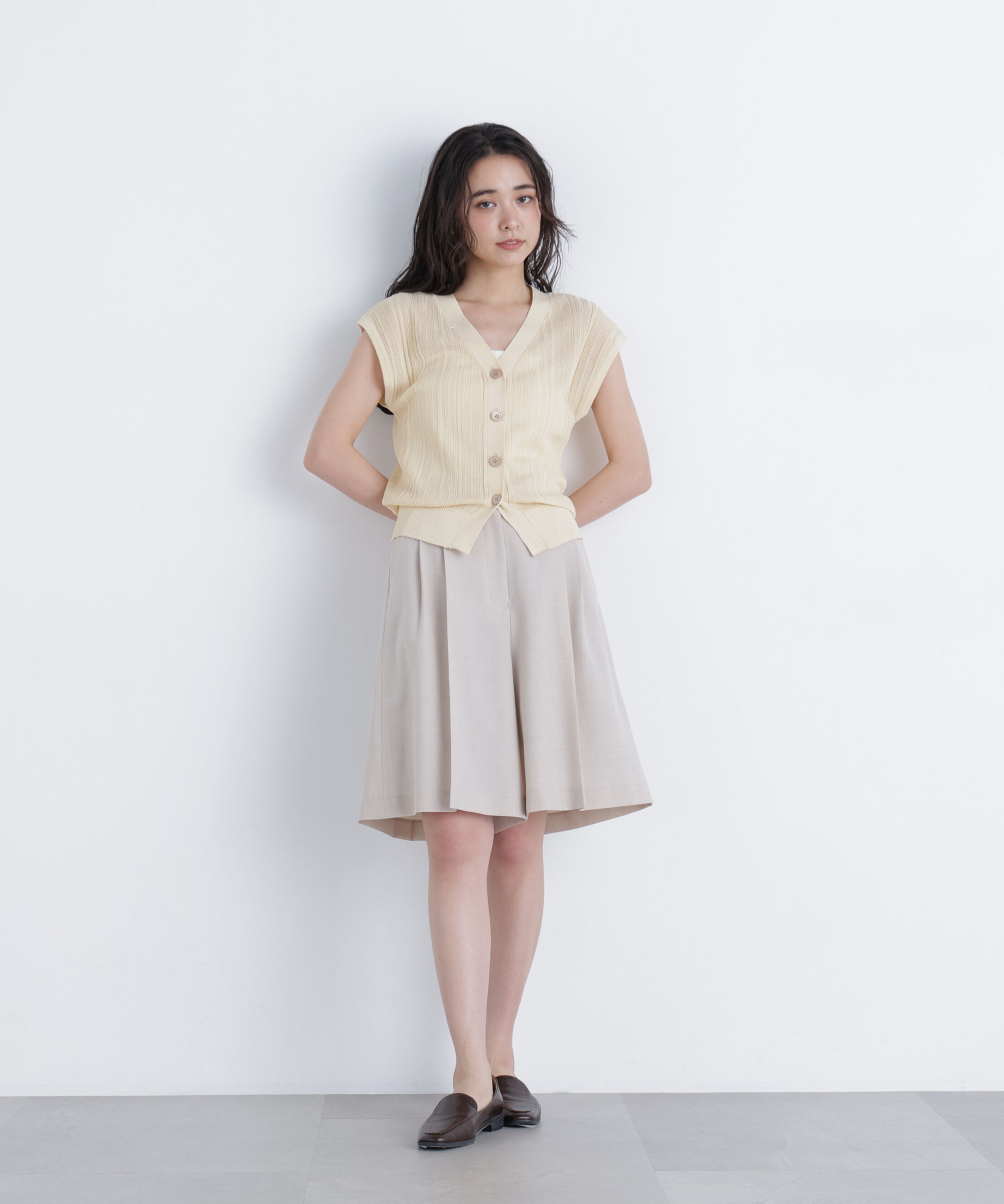  「スパンコールシアーニット」|ニット・セーター|