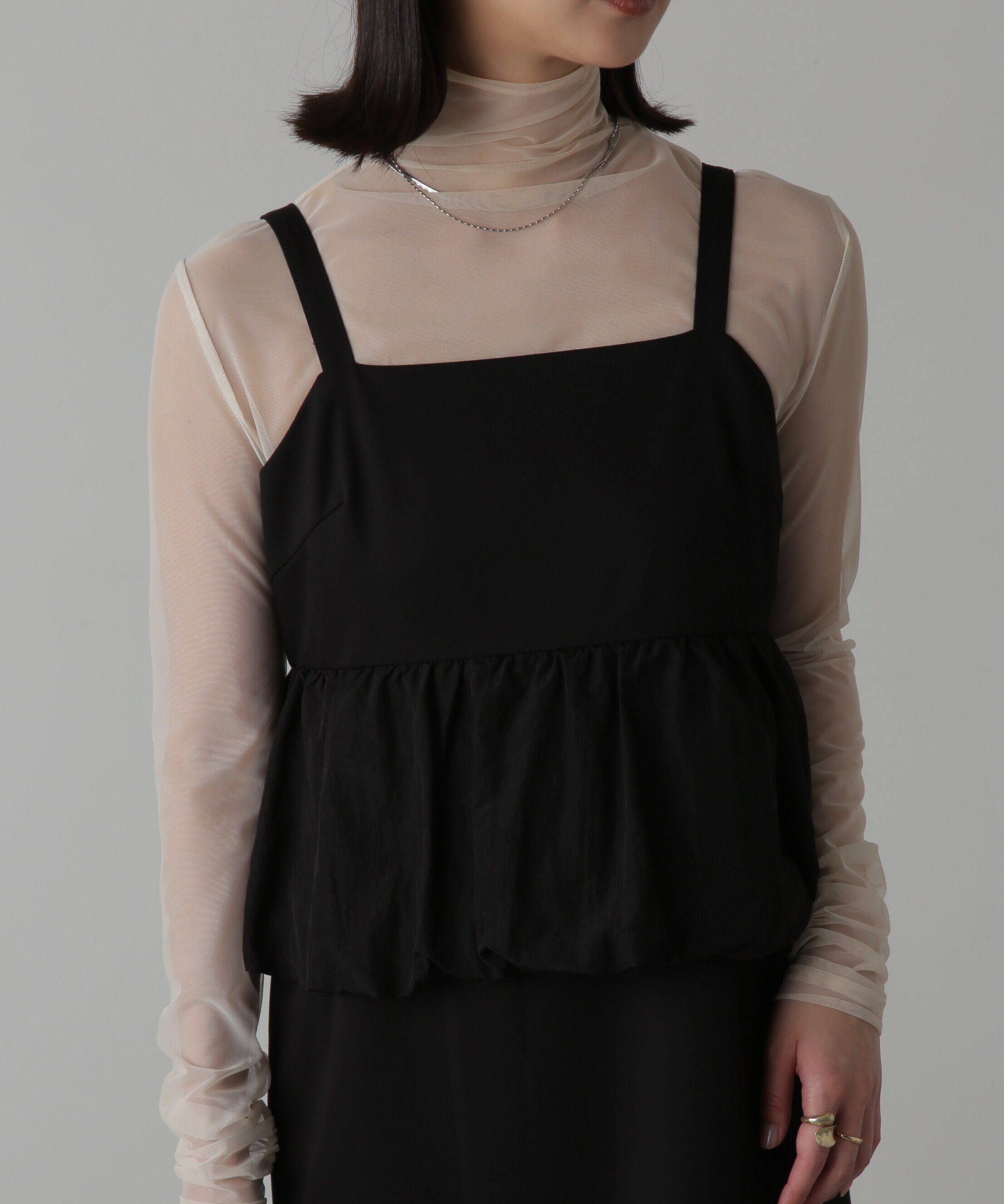  「ビスチェレイヤード風ドッキングワンピース」|ワンピース|