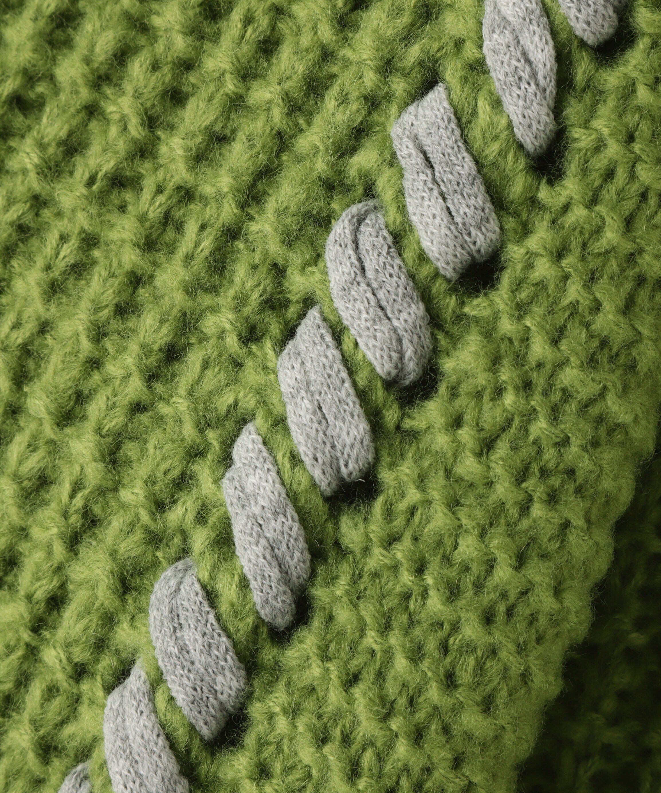  「配色ステッチニットプルオーバー」|ニット・セーター|