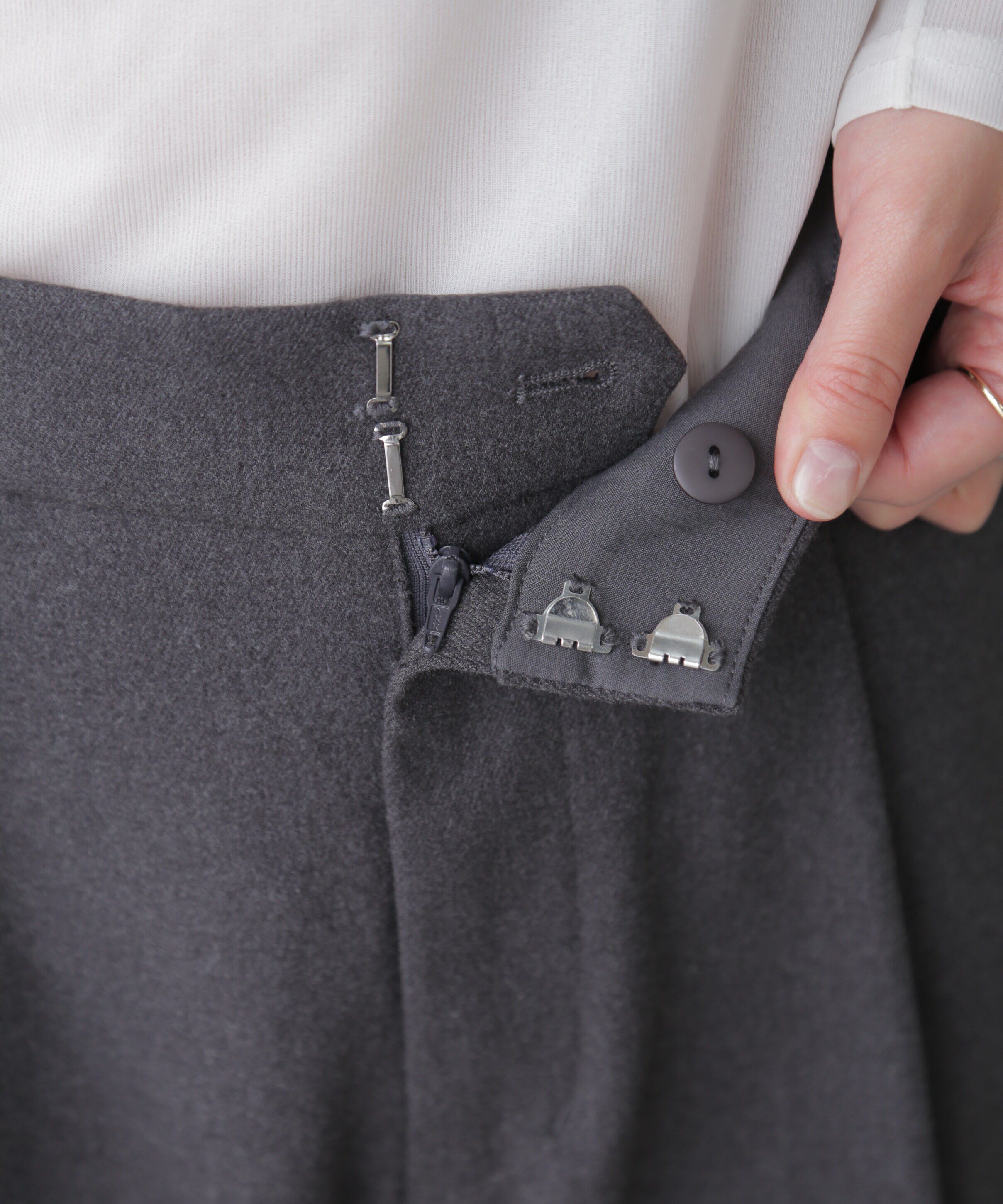  「ウールライクカーゴワイドパンツ」|その他|