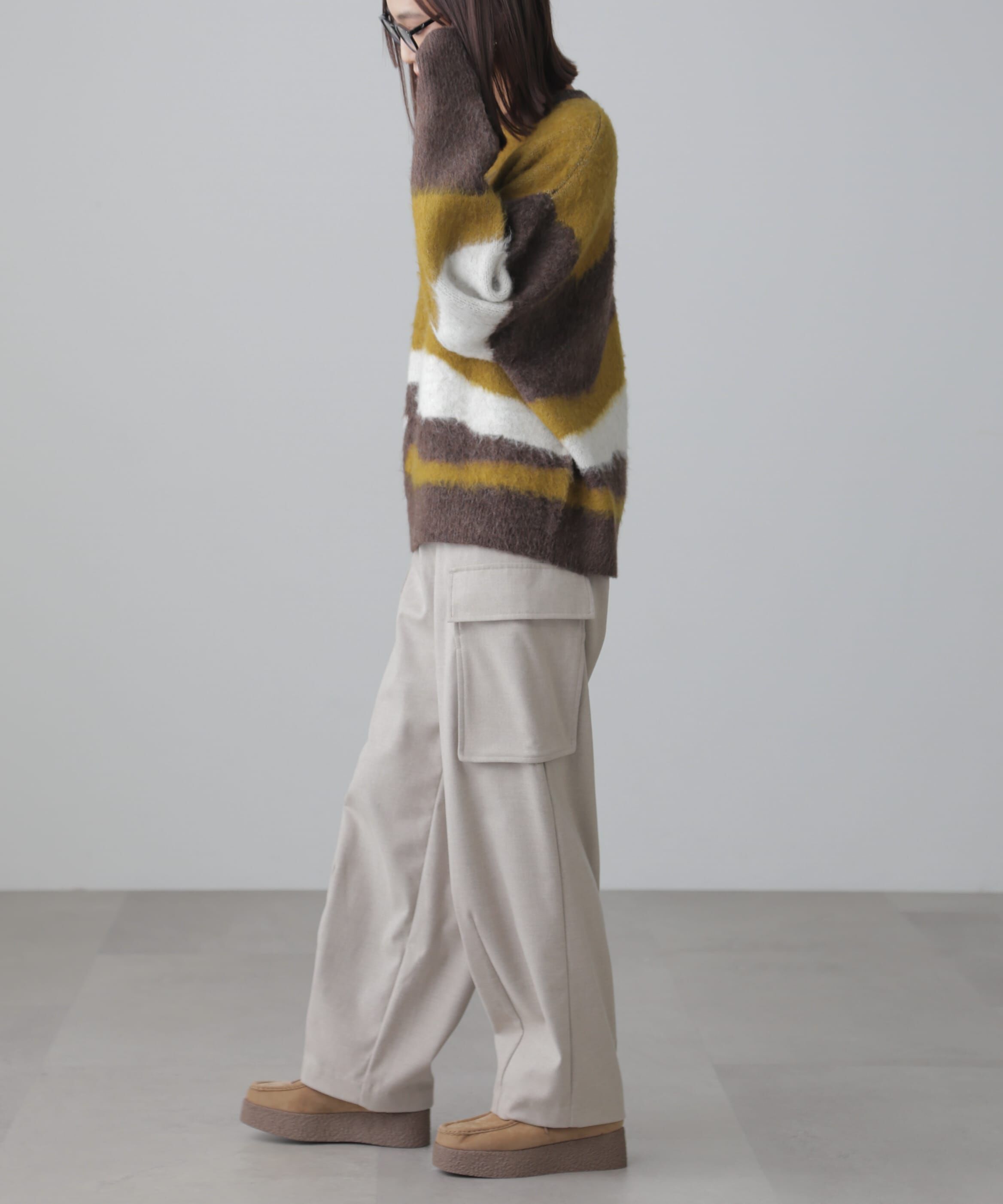  「ウールライクカーゴワイドパンツ」|その他|