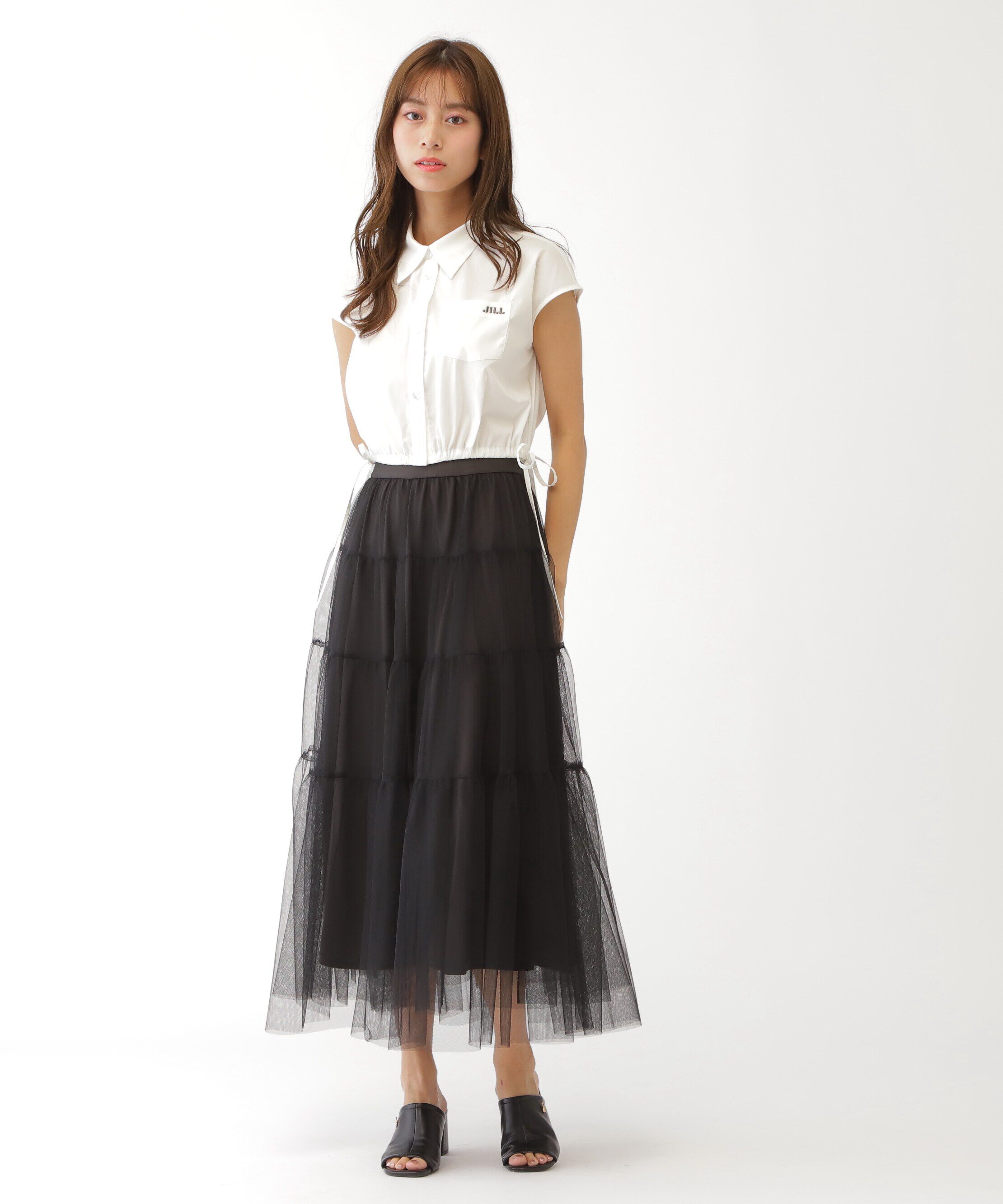  「ウエストリボンノースリーブシャツ」|シャツ・ブラウス|