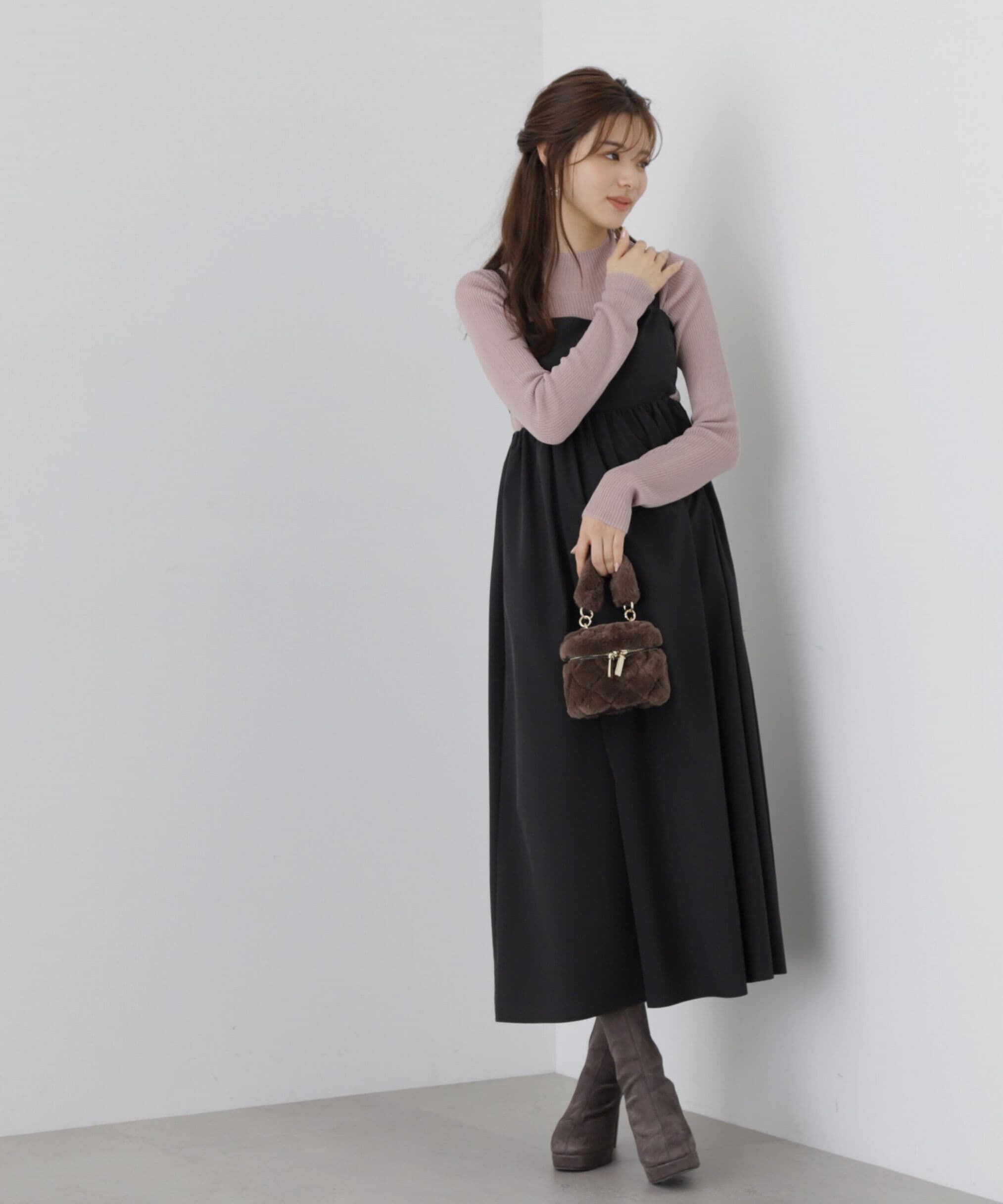 PROPORTION BODY DRESSING「サイドオープンキャミワンピース」|ワンピース|