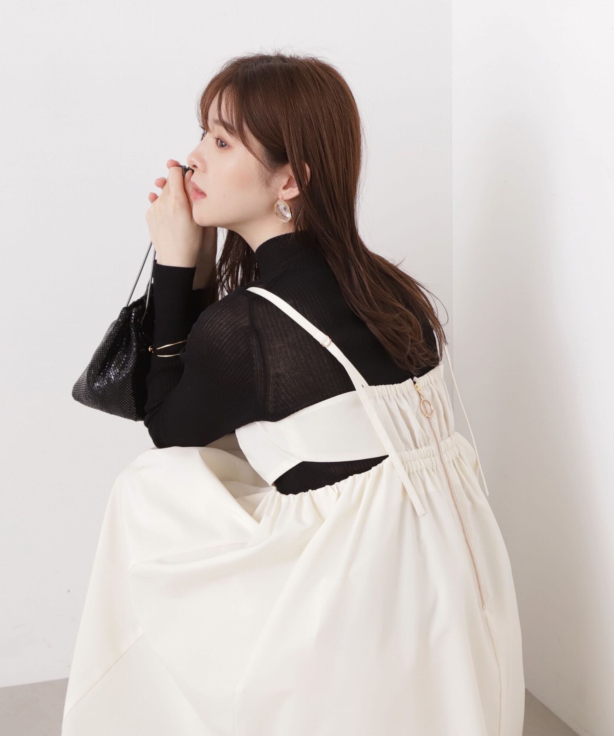 PROPORTION BODY DRESSING「サイドオープンキャミワンピース」|ワンピース|