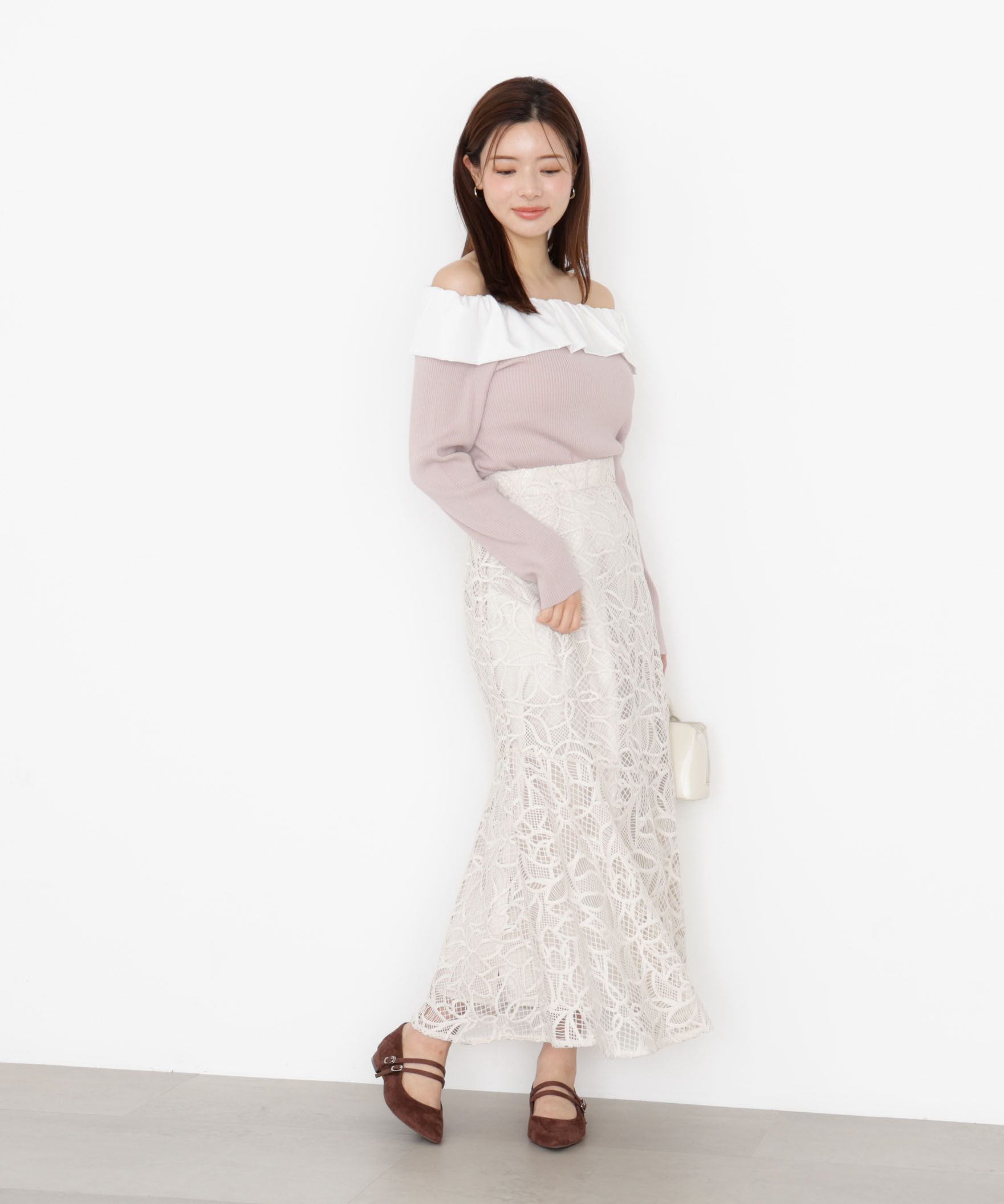 PROPORTION BODY DRESSING「ケミカルレースマーメイドスカート 25AW」|スカート|