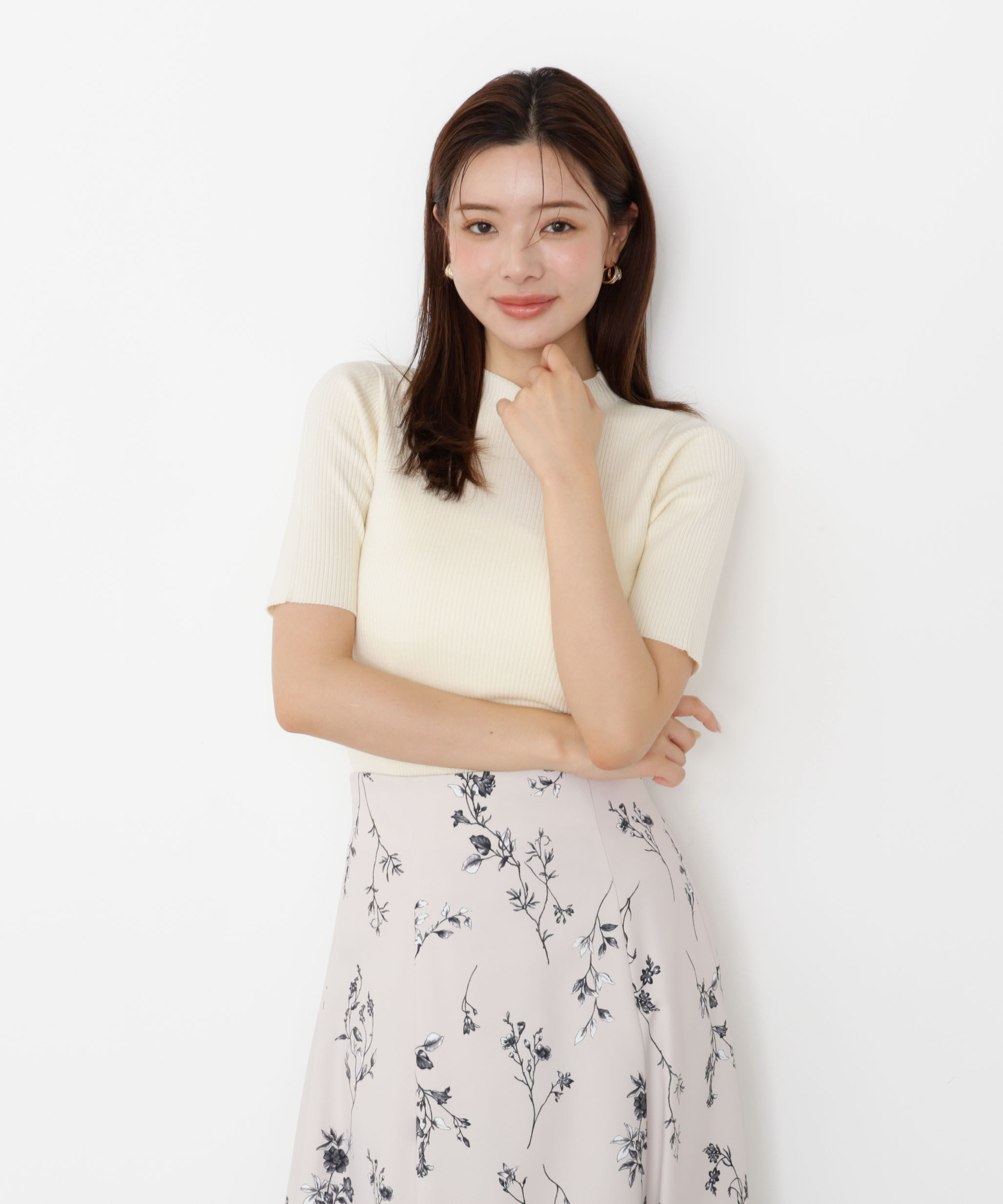 PROPORTION BODY DRESSING「＜ハンドウォッシャブル＞ニュアンス釦ニットアンサンブル 25AW」|ニット・セーター|