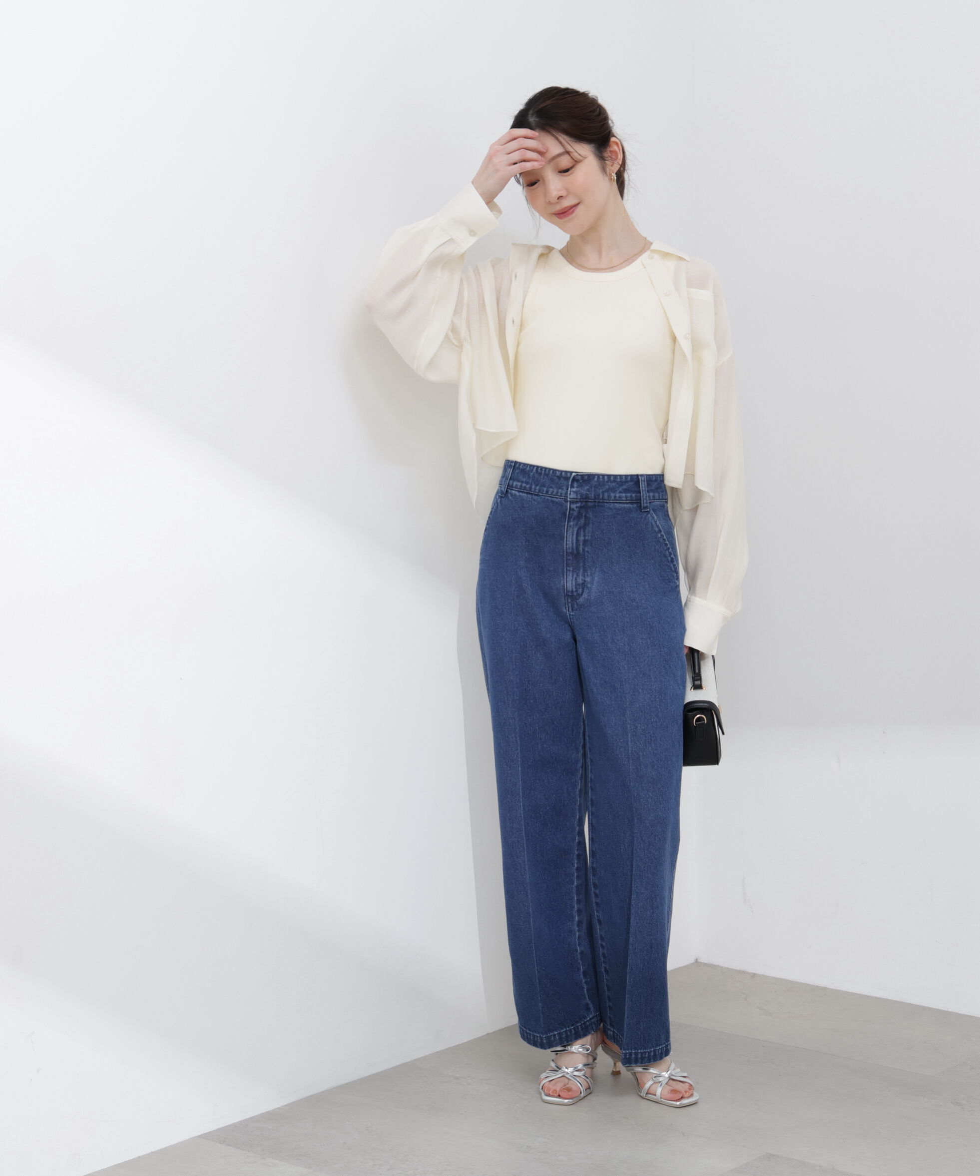 PROPORTION BODY DRESSING「短丈シアーシャツ 26SS」|シャツ・ブラウス|