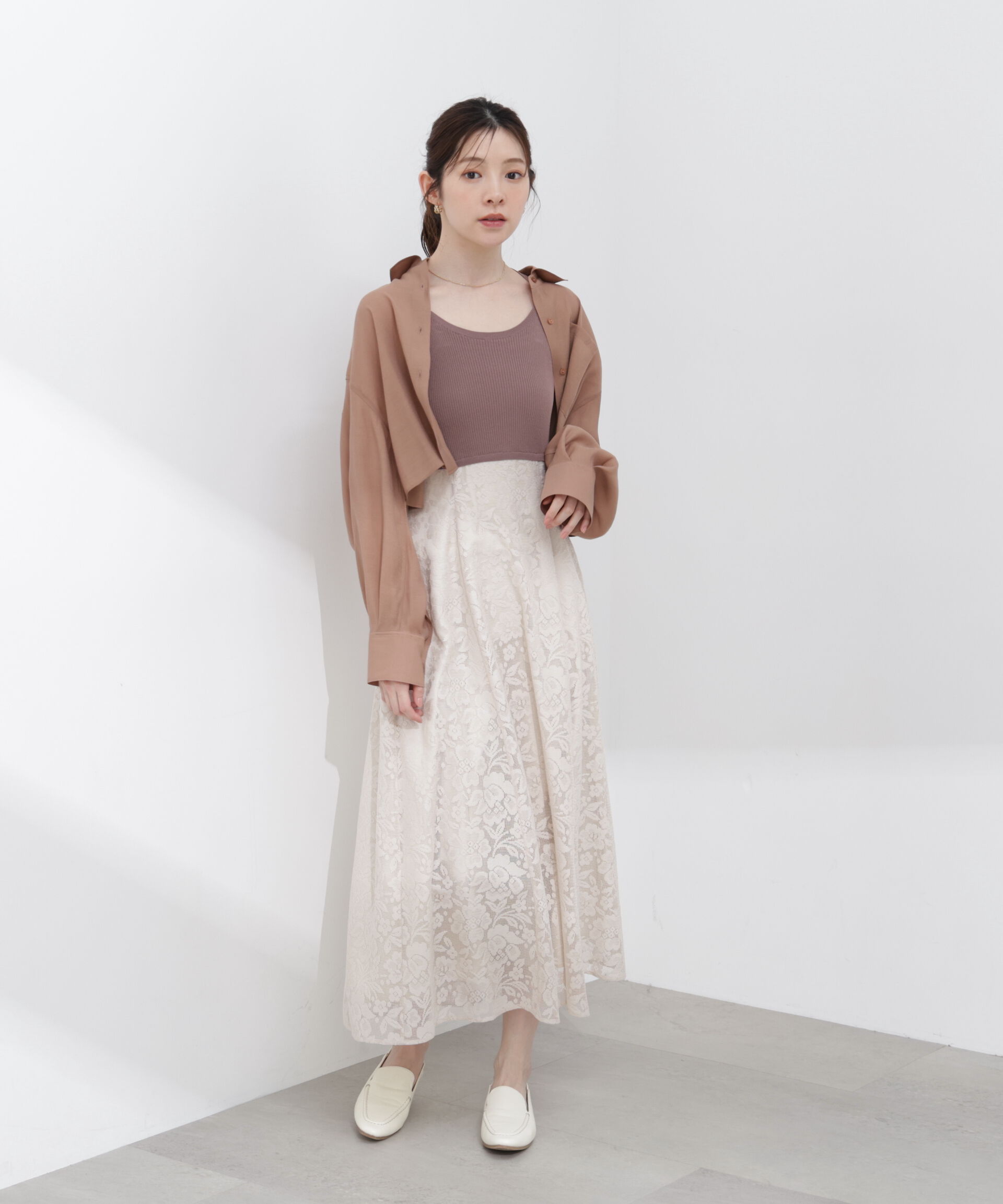 PROPORTION BODY DRESSING「短丈シアーシャツ 26SS」|シャツ・ブラウス|