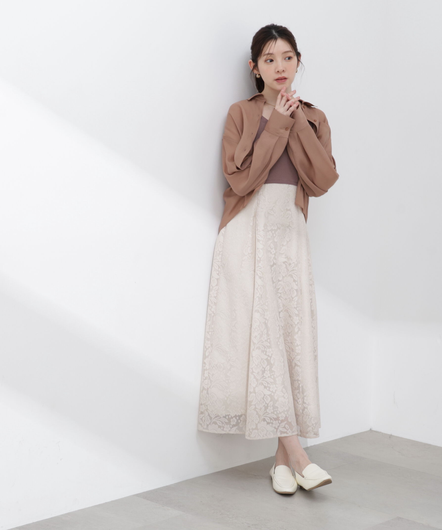 PROPORTION BODY DRESSING「短丈シアーシャツ 26SS」|シャツ・ブラウス|