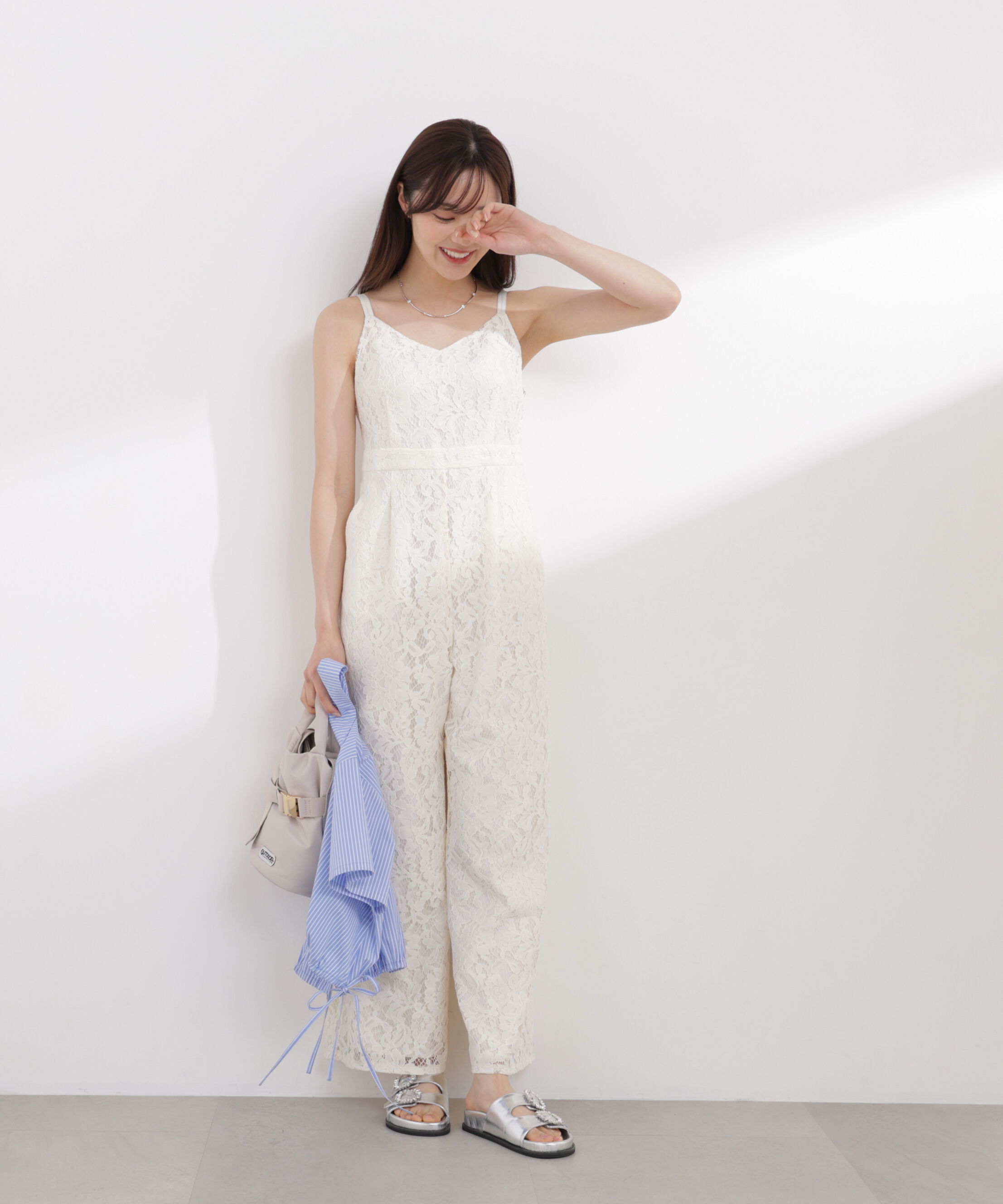 PROPORTION BODY DRESSING「〈EDIT COLOGNE〉レースオールインワン 26SS」|ワンピース|