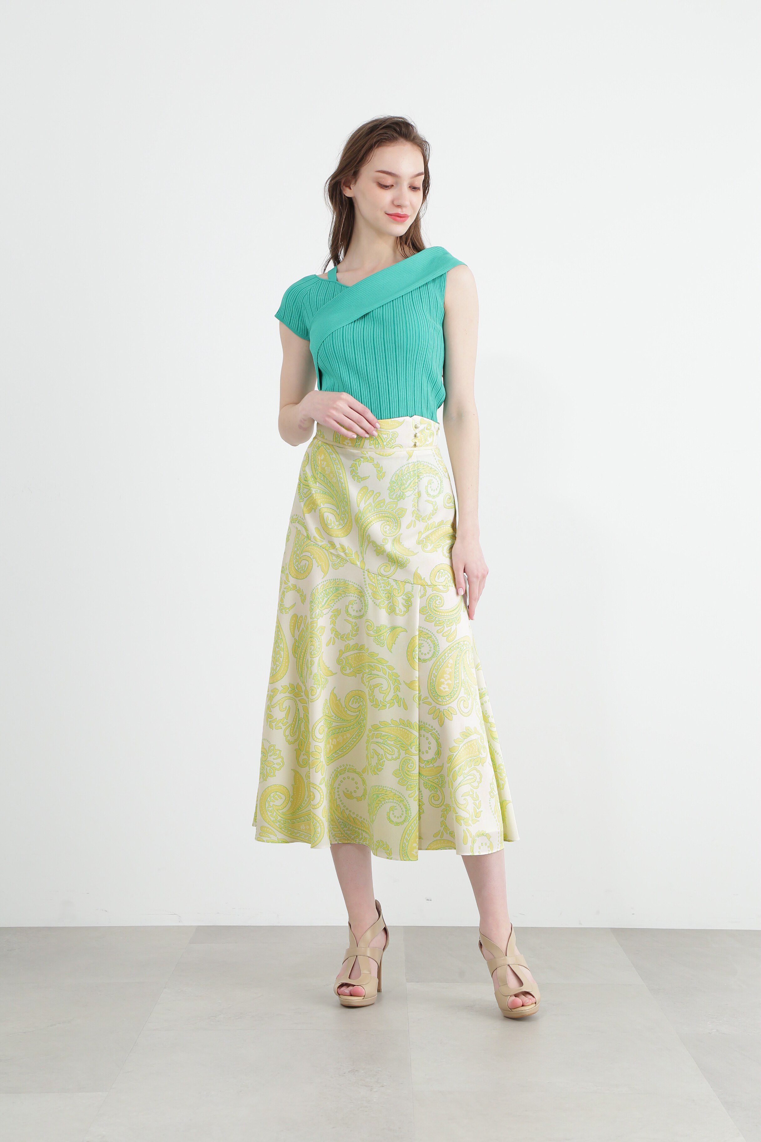  「ペイズリープリントスカート」|スカート|