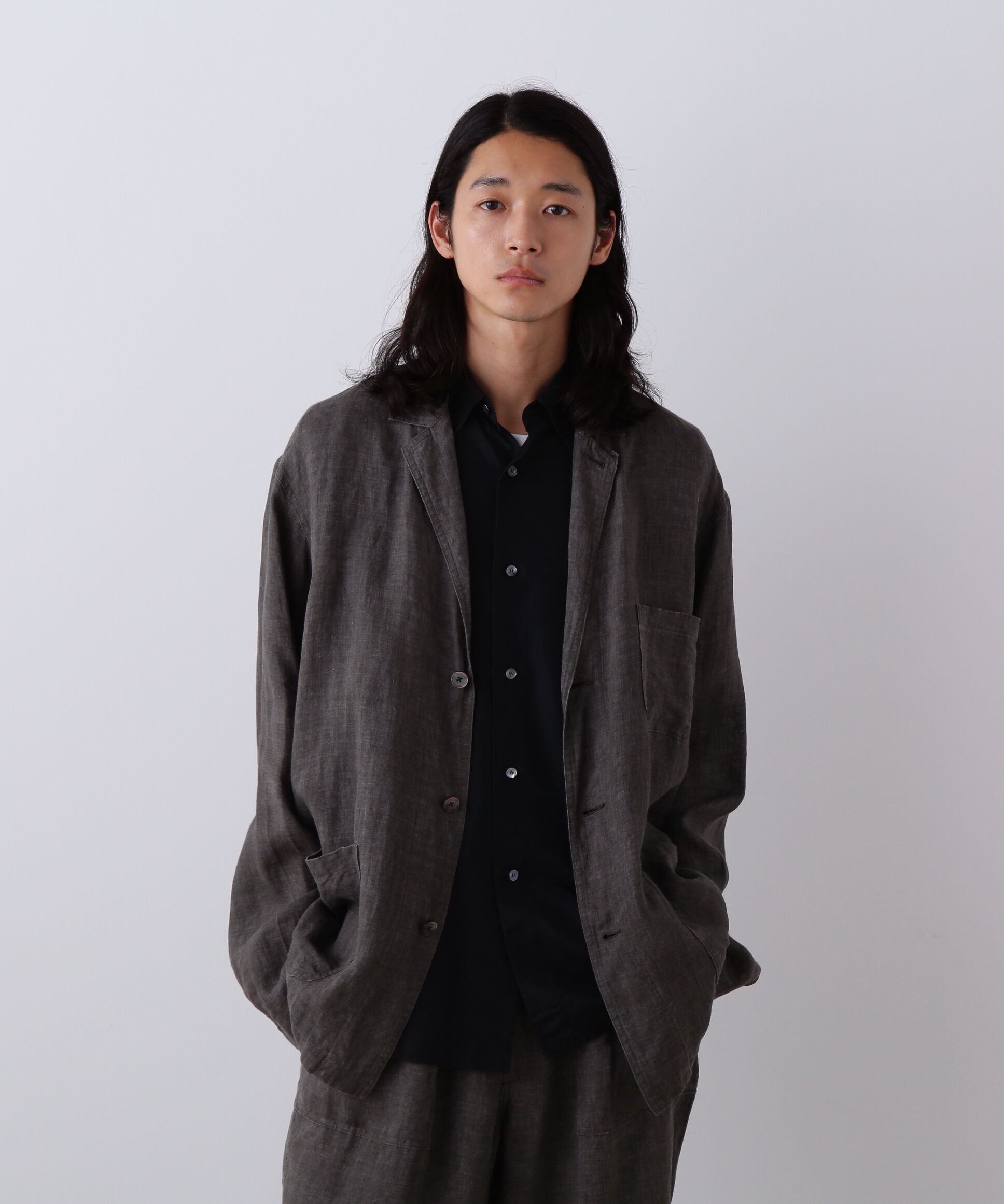 YLEVE 「YLEVE / LINEN POPLIN JACKET」|その他|ブラック1