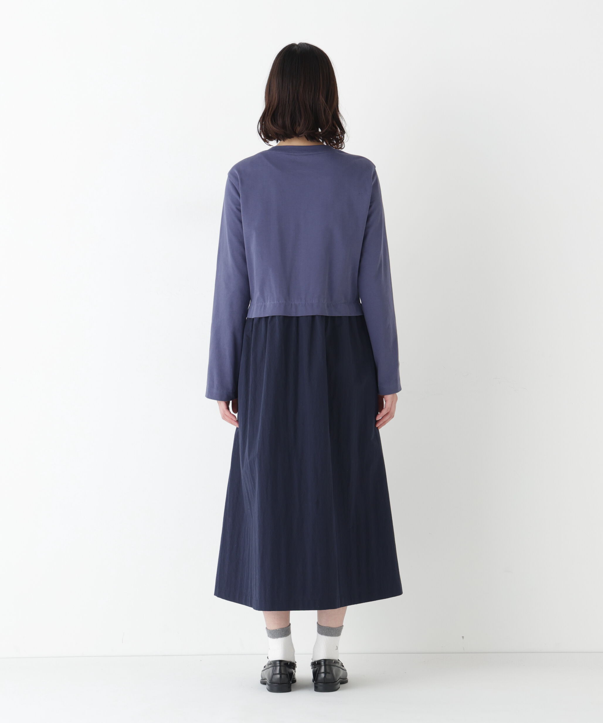  「◆ドッキングモックネックプルオーバーワンピース」|ワンピース|