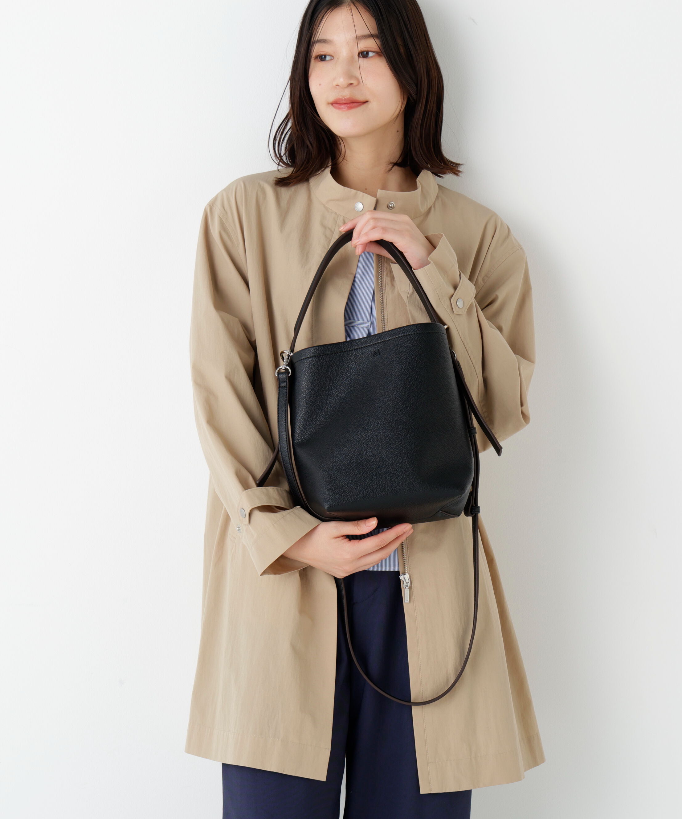  「◆＆ＭｙｕＱ　ショルダートートバッグ」|その他|ブラック