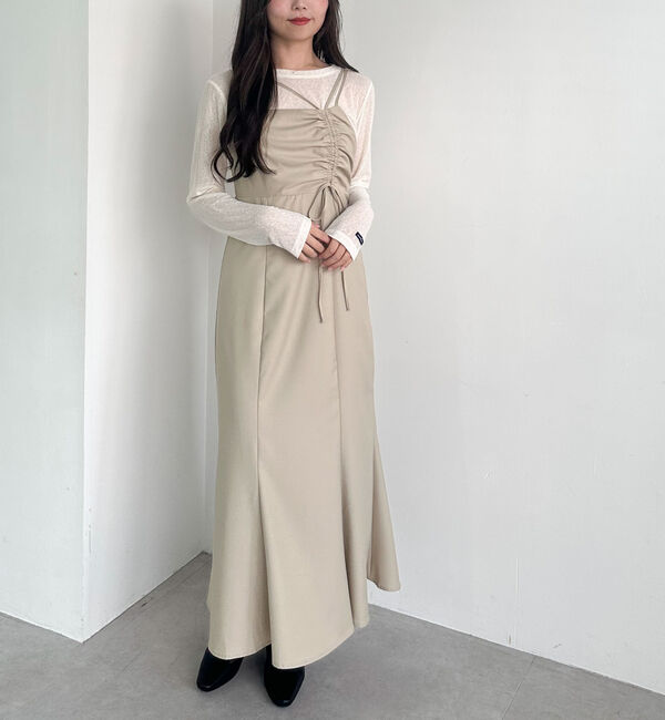 archives「アシメドロストキャミワンピース」|ワンピース|IVORY