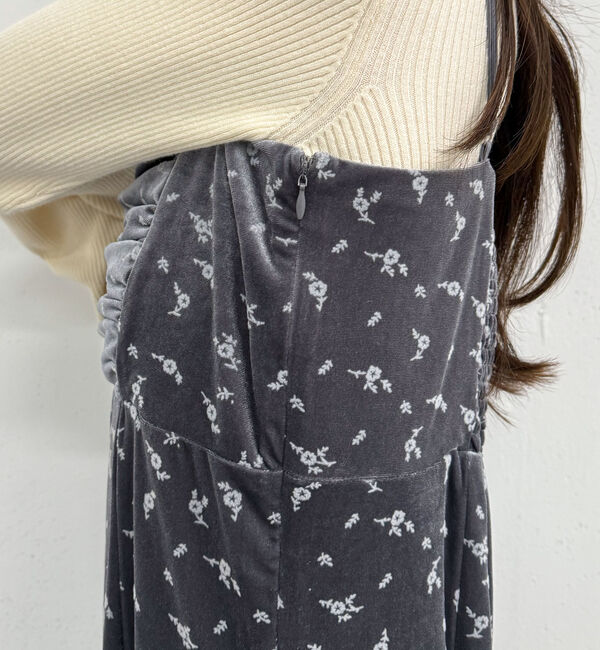 archives「花柄ベロアキャミワンピース」|ワンピース|